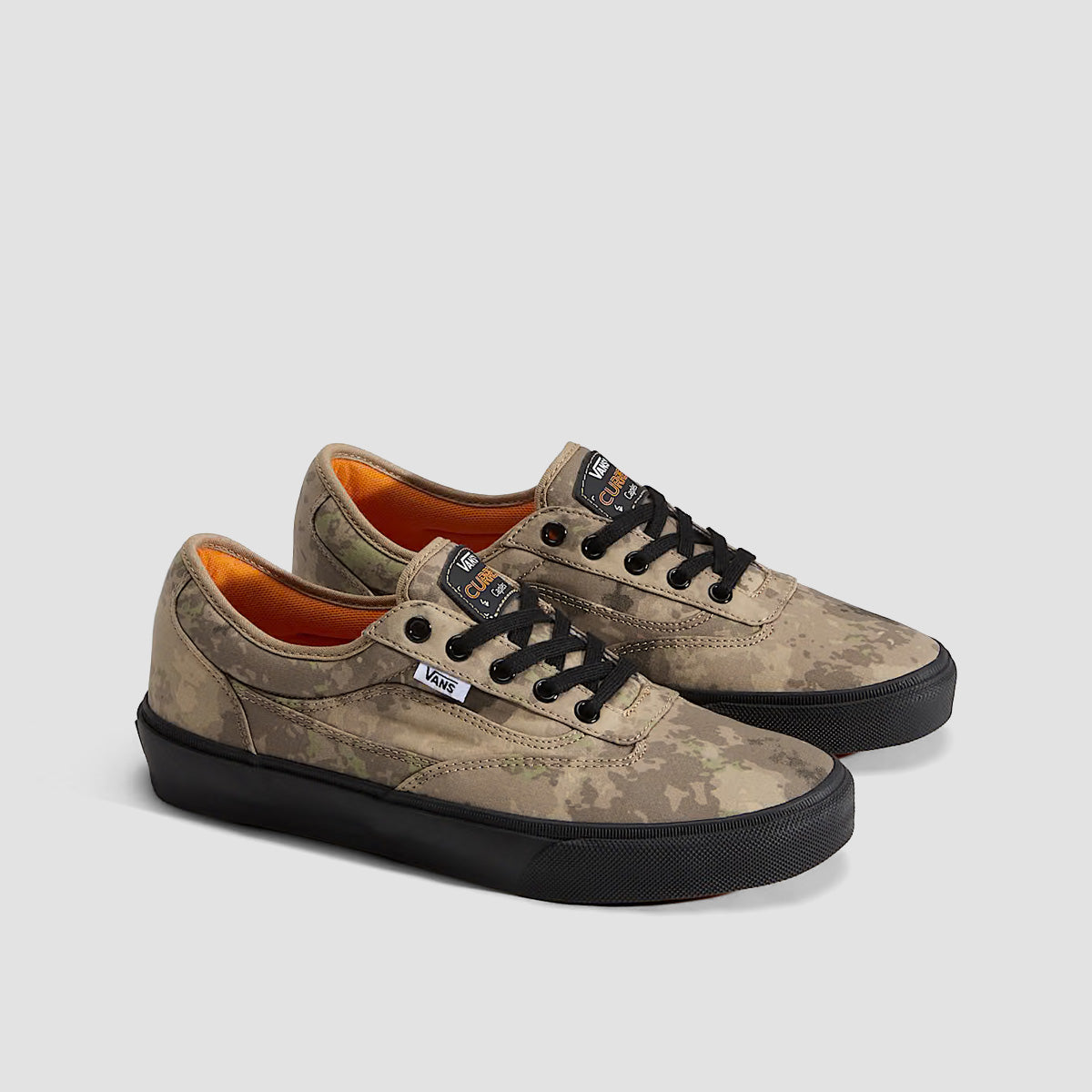 Vans Skate Curren Caples Shoes - Camo Orange/Black