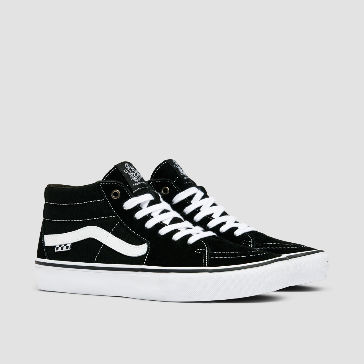 Vans Skate Grosso Mid Top Shoes - Black/White
