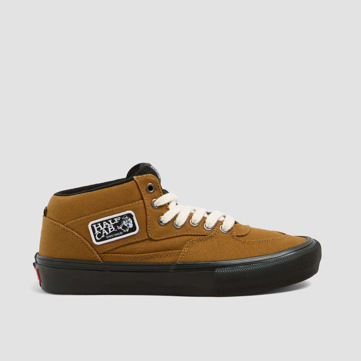 Vans Skate Half Cab Mid Top Shoes - Duck Canvas Golden Brown/Black