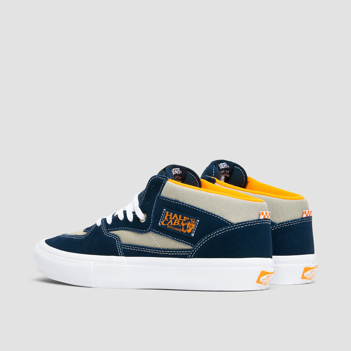 Vans Skate Half Cab Mid Top Shoes Smoke/Navy