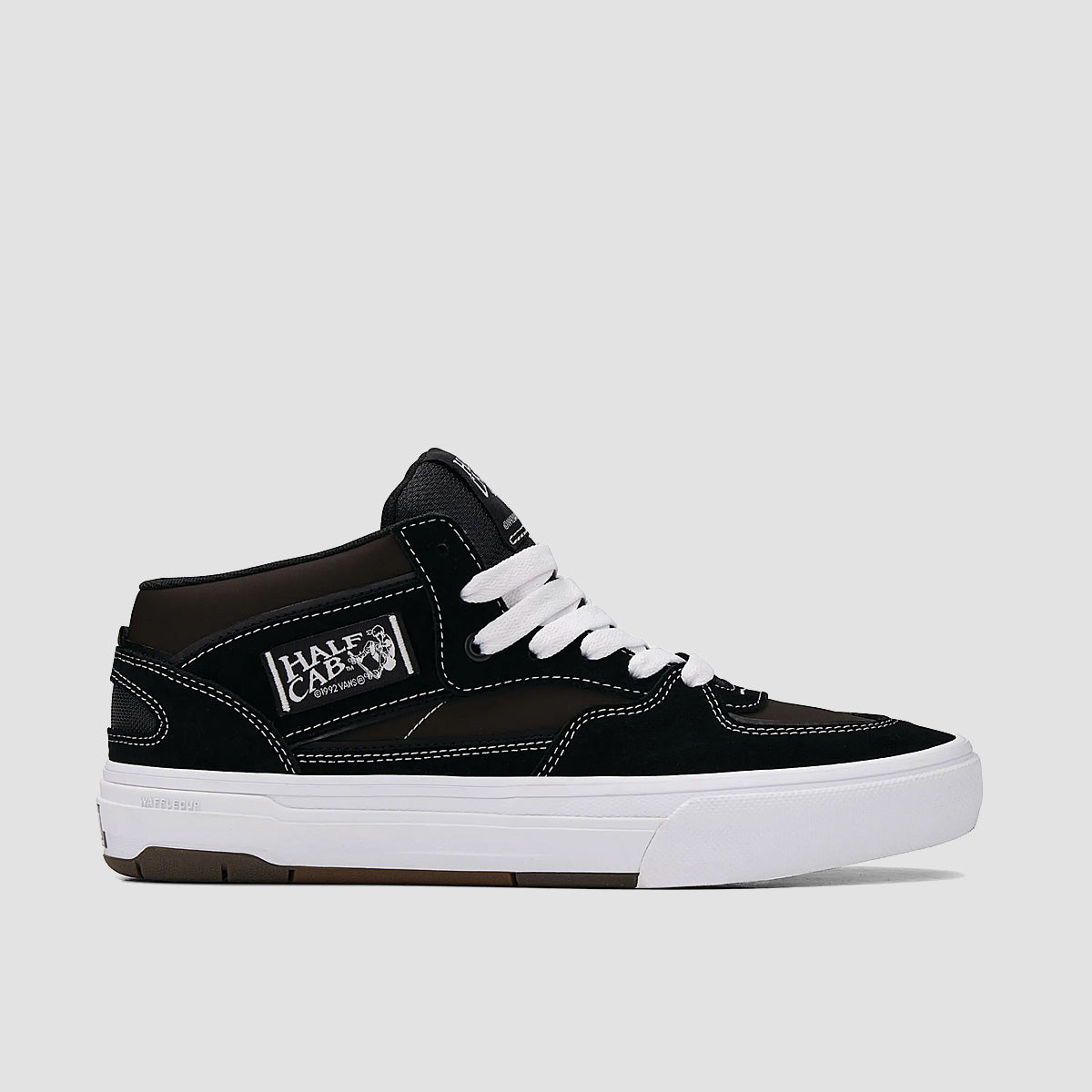 Vans Skate Half Cab Wafflecup Shoes - Black/White