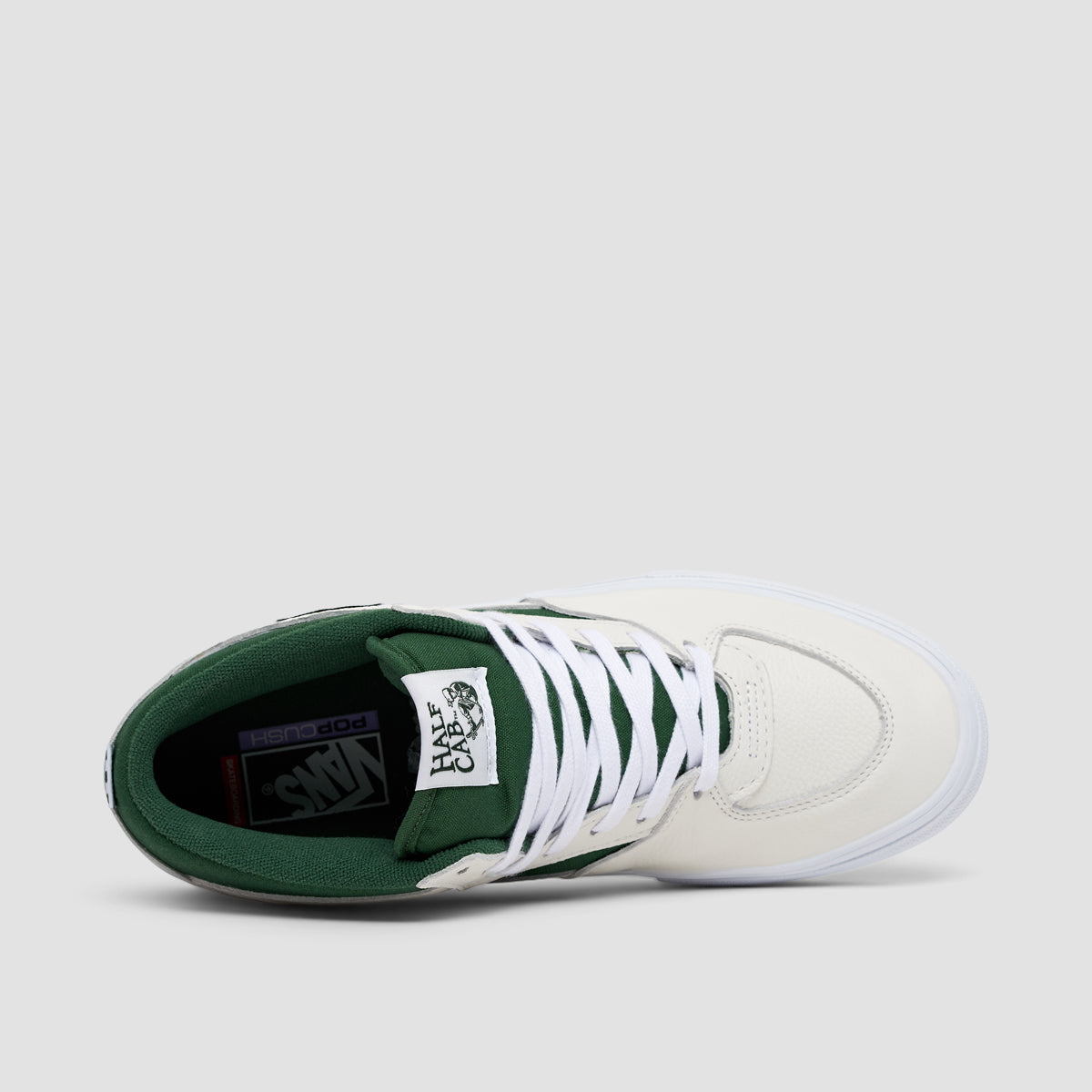 Vans Skate Half Cab Shoes - White/Green
