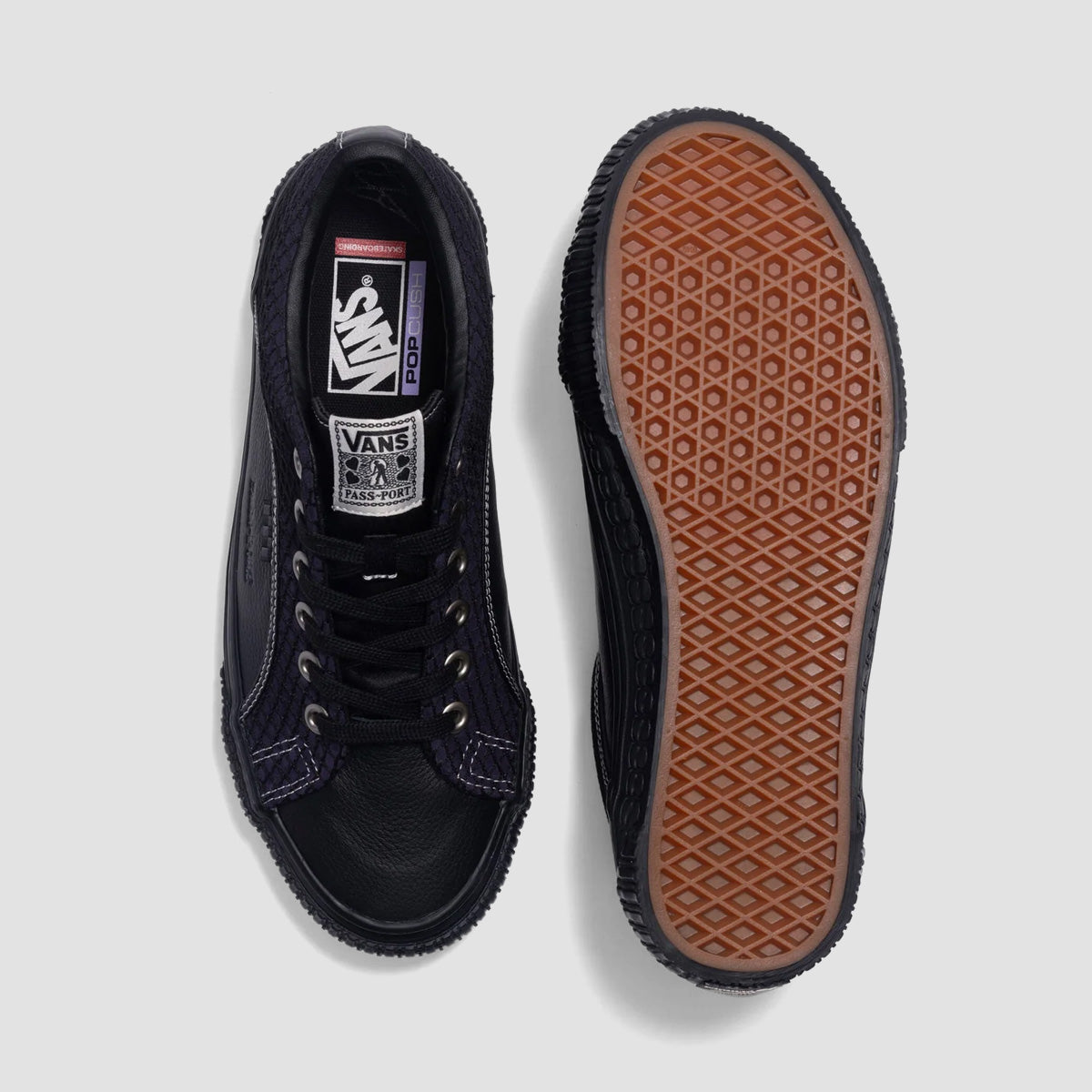 Vans Skate Lampin Shoes - Pass-Port Black/Purple