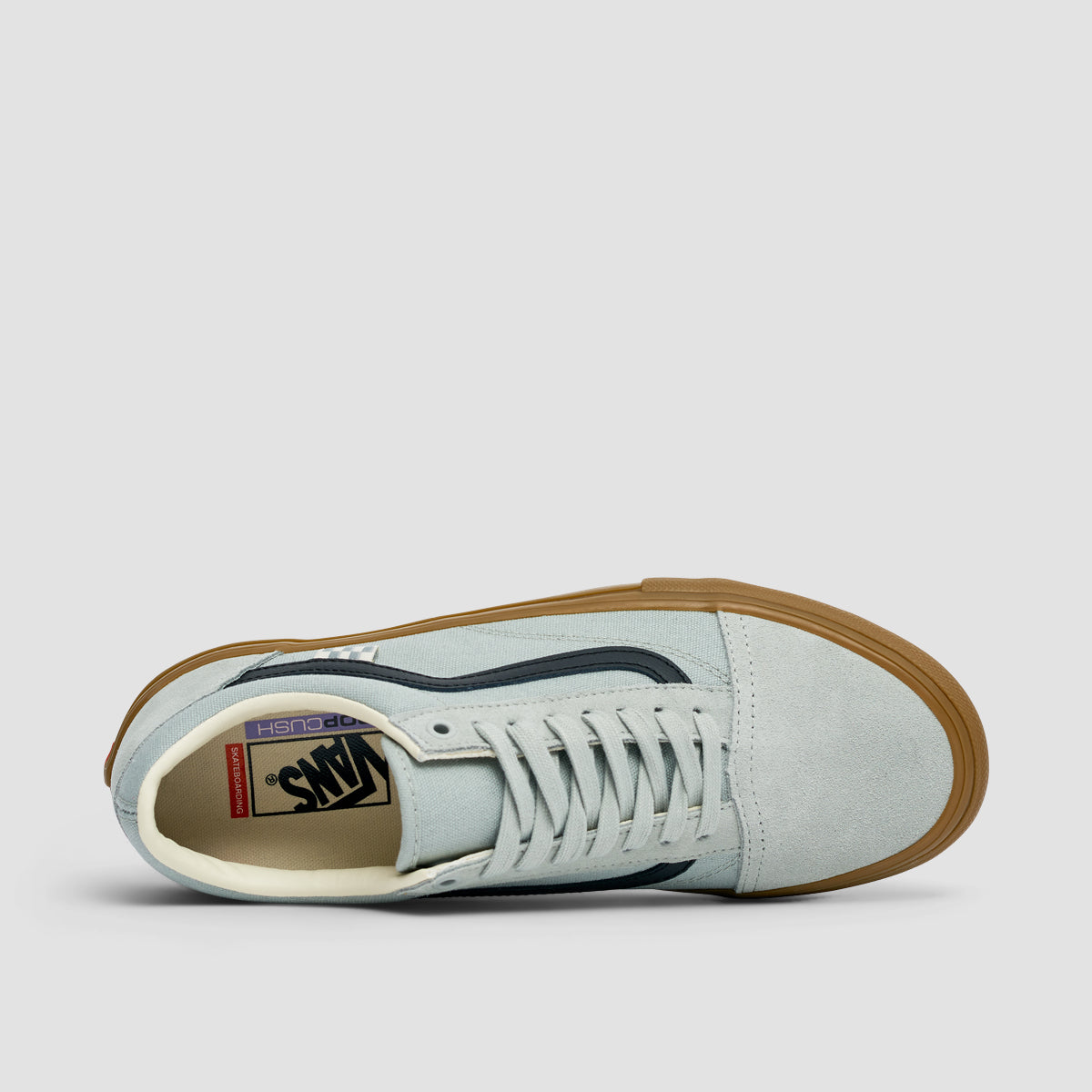 Vans grey gum sole old outlet skool