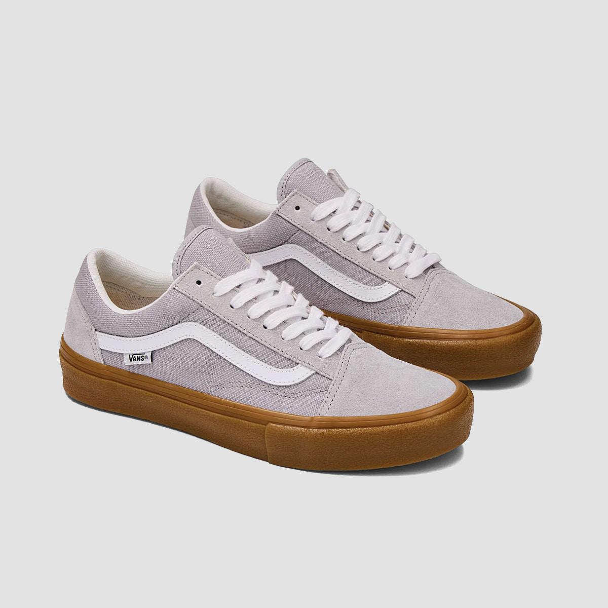 Vans Skate Old Skool Shoes - Crepe Light Gray/Gum