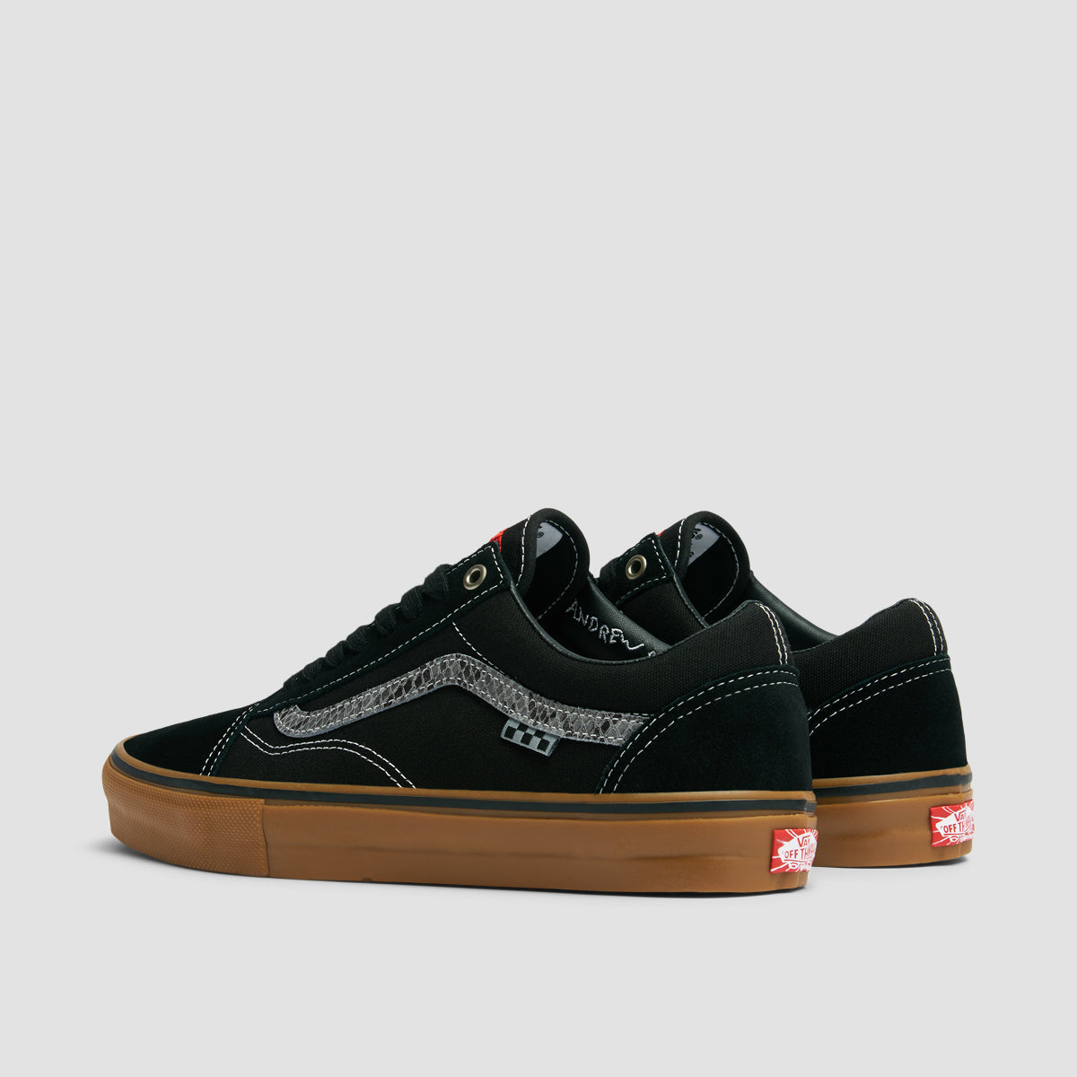 Vans Skate Old Skool Shoes - Hockey Skateboards Black/Snake