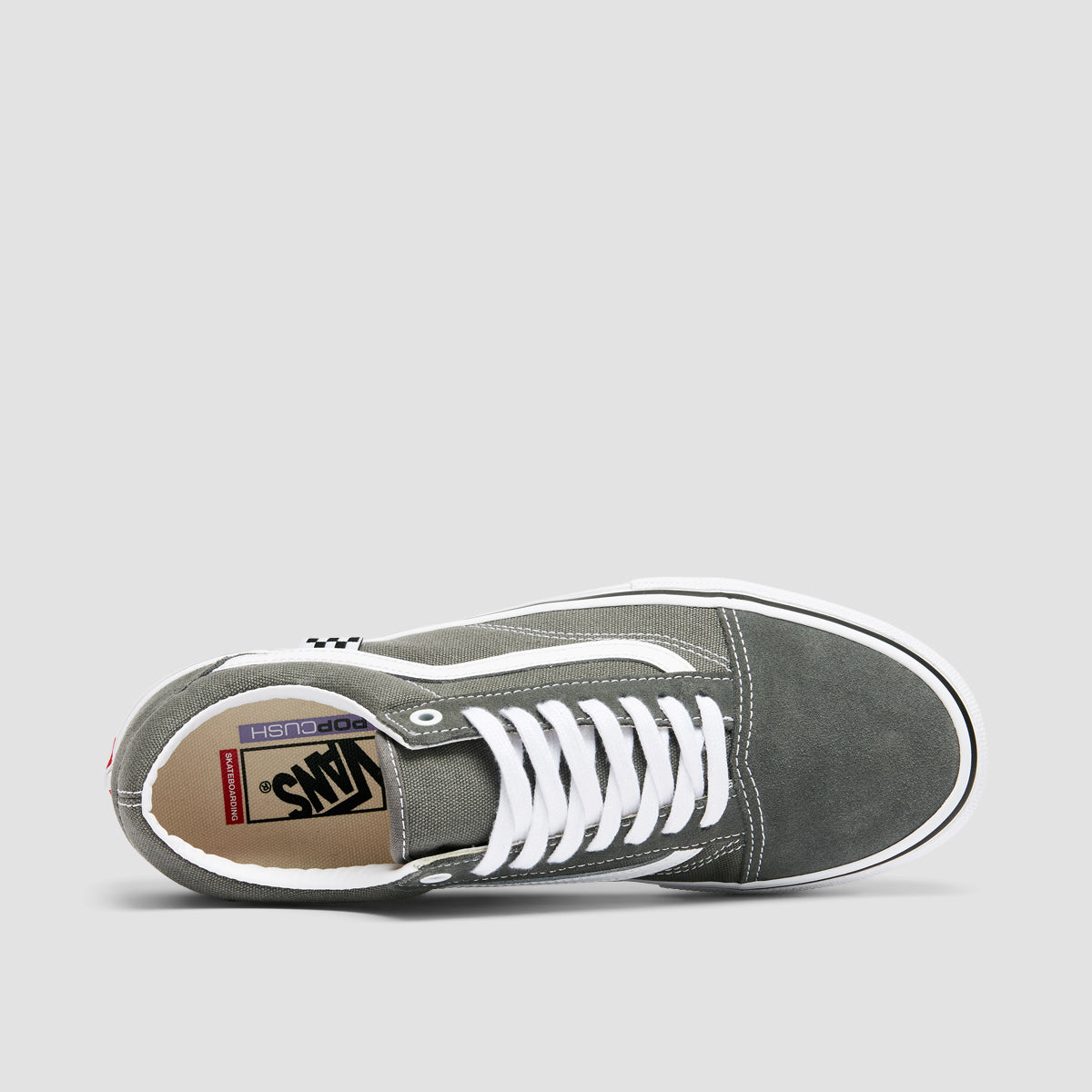 Vans Skate Old Skool Shoes - Pewter/White
