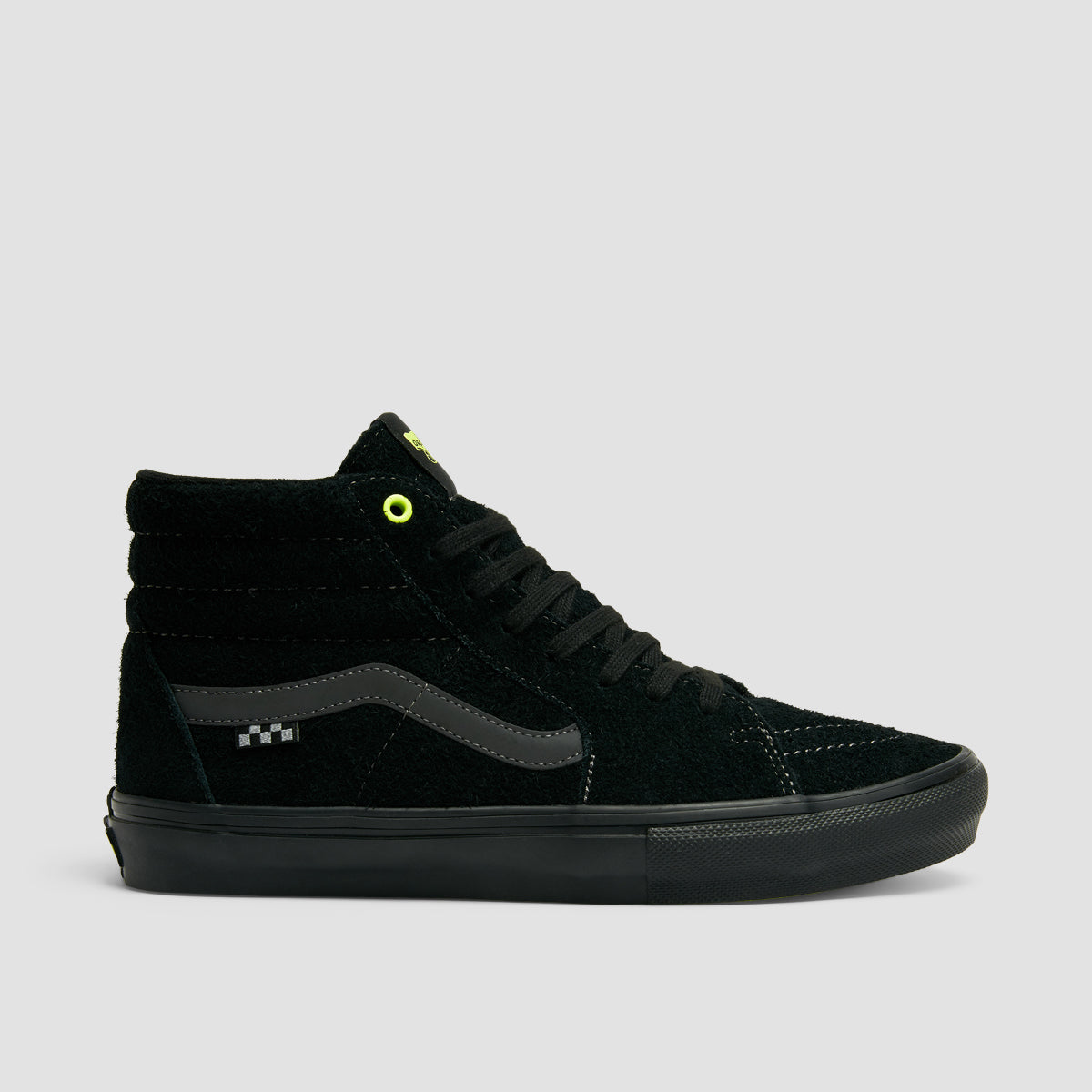 Vans Skate SK8-Hi High Top Shoes Black/Sunny Lime