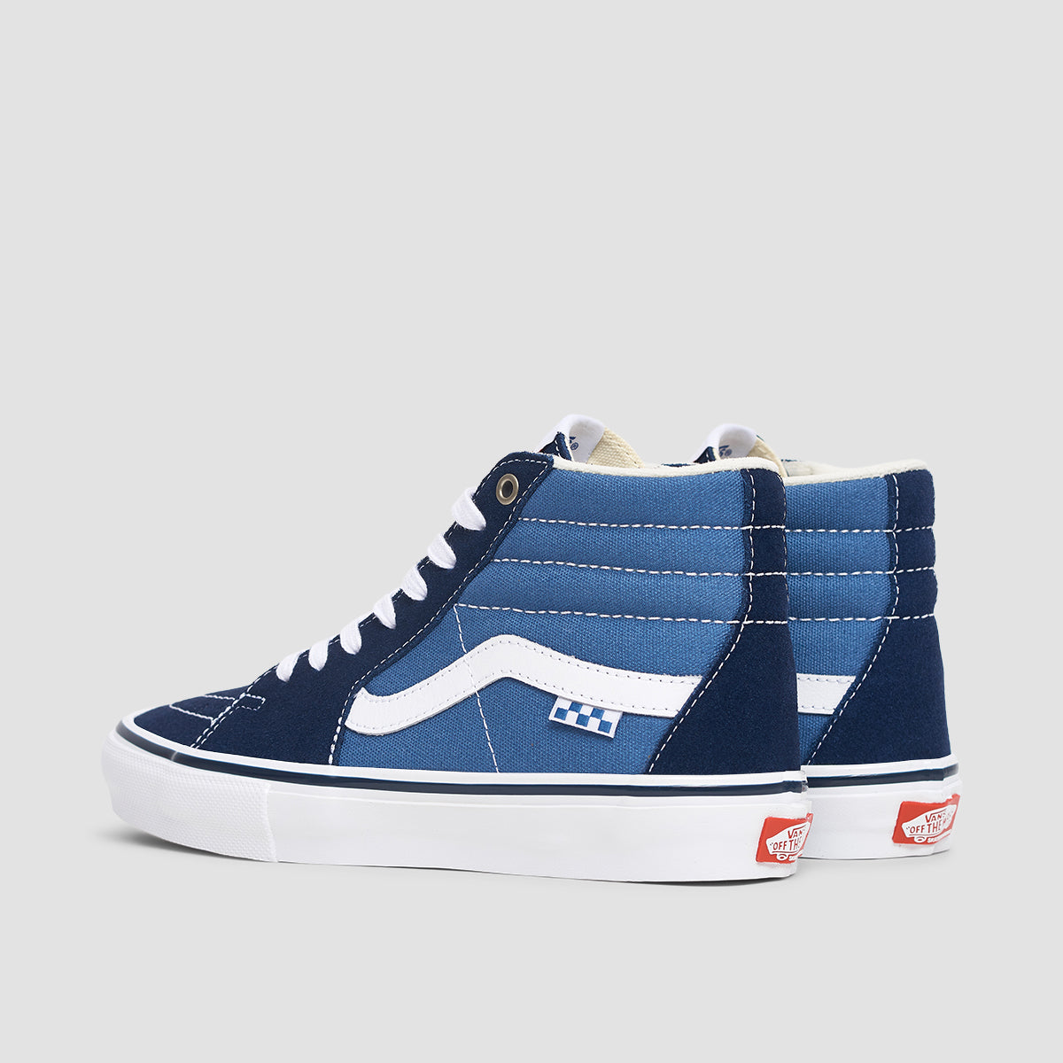 Vans sk8 hi deals navy white