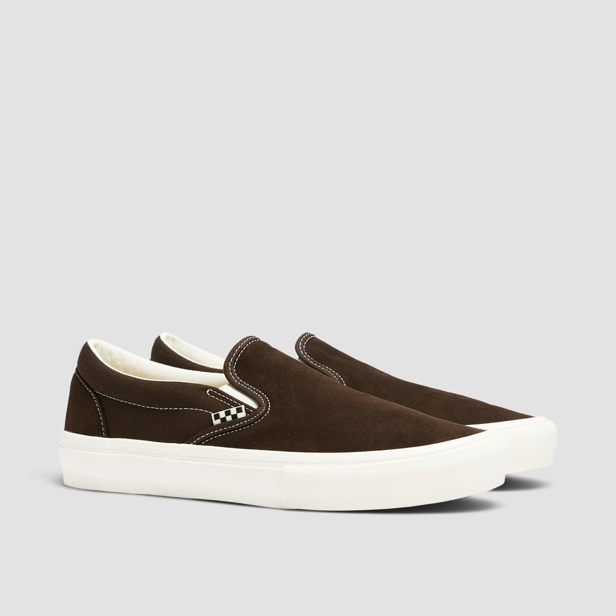 Vans Skate Slip-On Shoes - Chocolate Brown