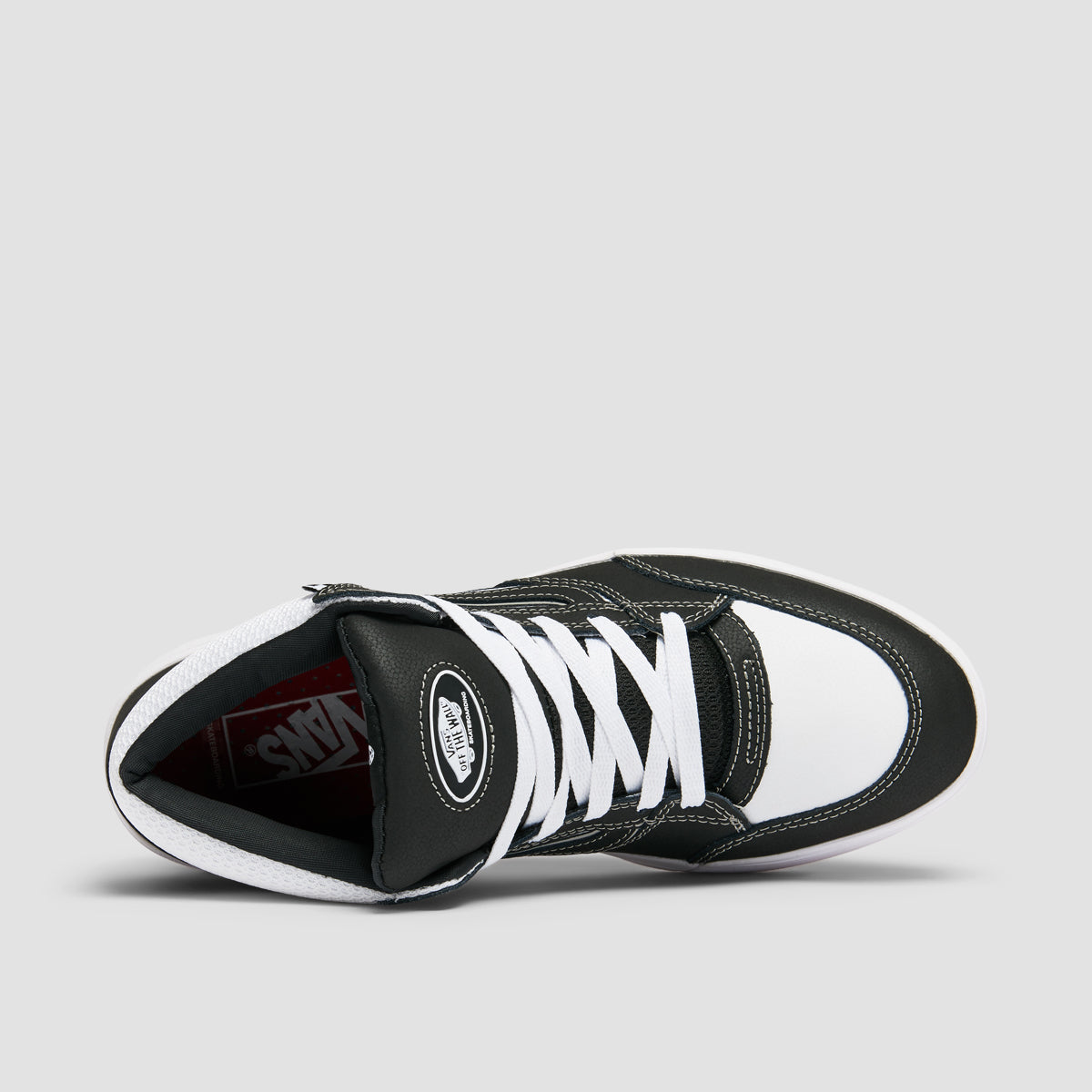 Vans Skate Zahba Mid Top Shoes Black/White/Red