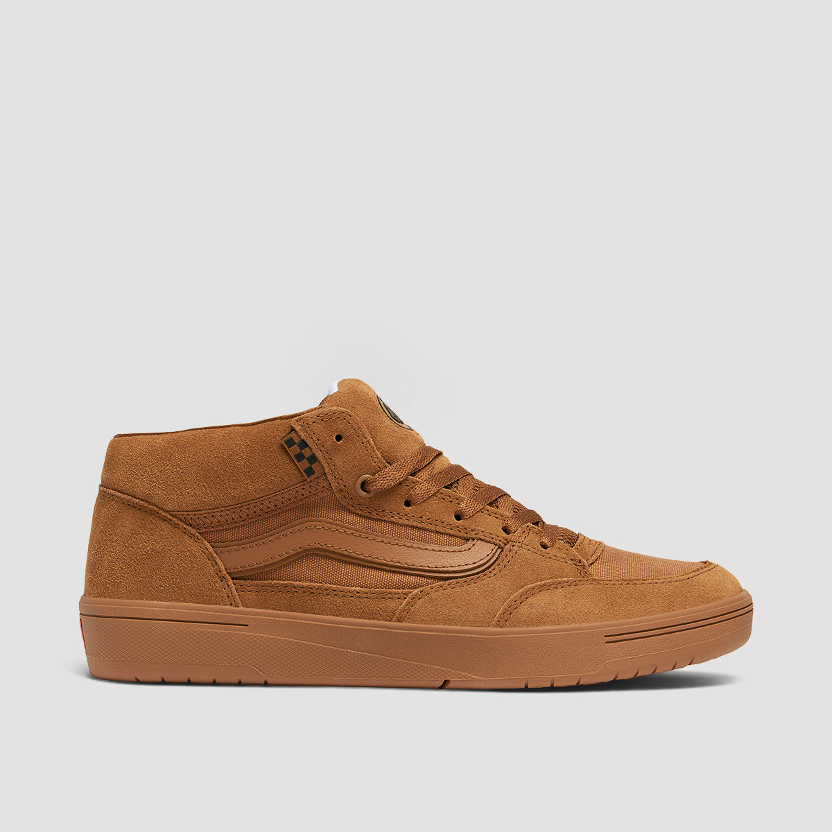 Vans Skate Zahba Mid Top Shoes - Brown/Gum