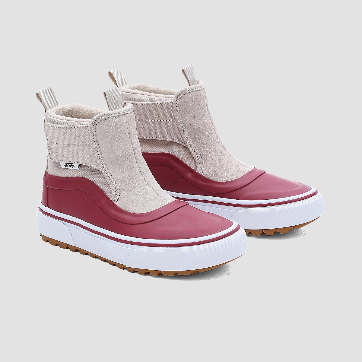 Vans Slip-On Hi Terrain V MTE Boots - Light Brown/Red - Kids