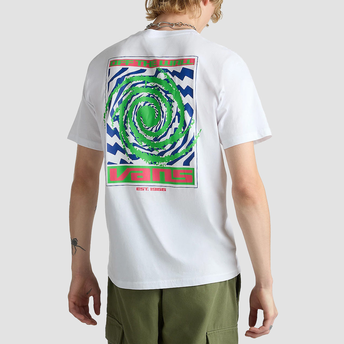 Vans Wormhole Warped T-Shirt White