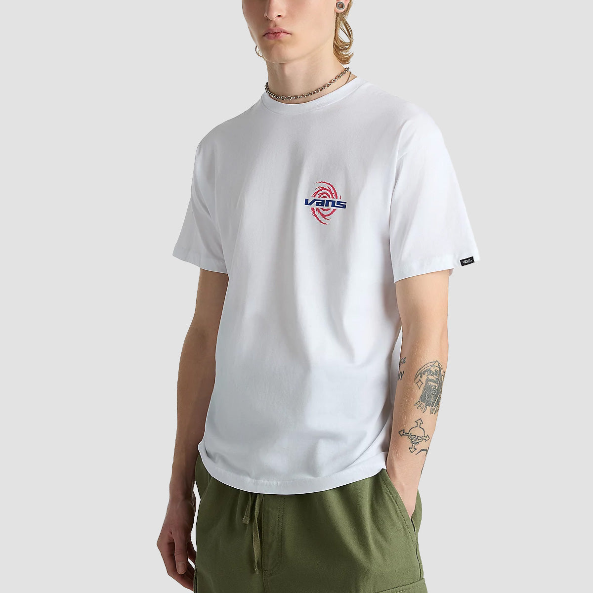 Vans Wormhole Warped T-Shirt White