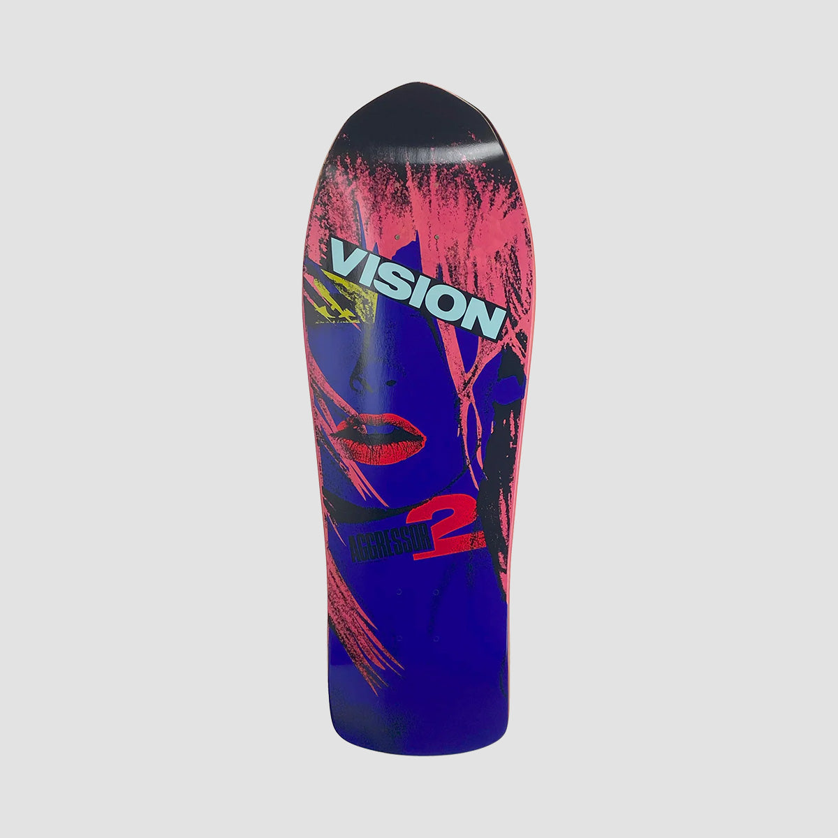 Vision Aggressor 2 Skateboard Deck Pink Stain - 10.25"