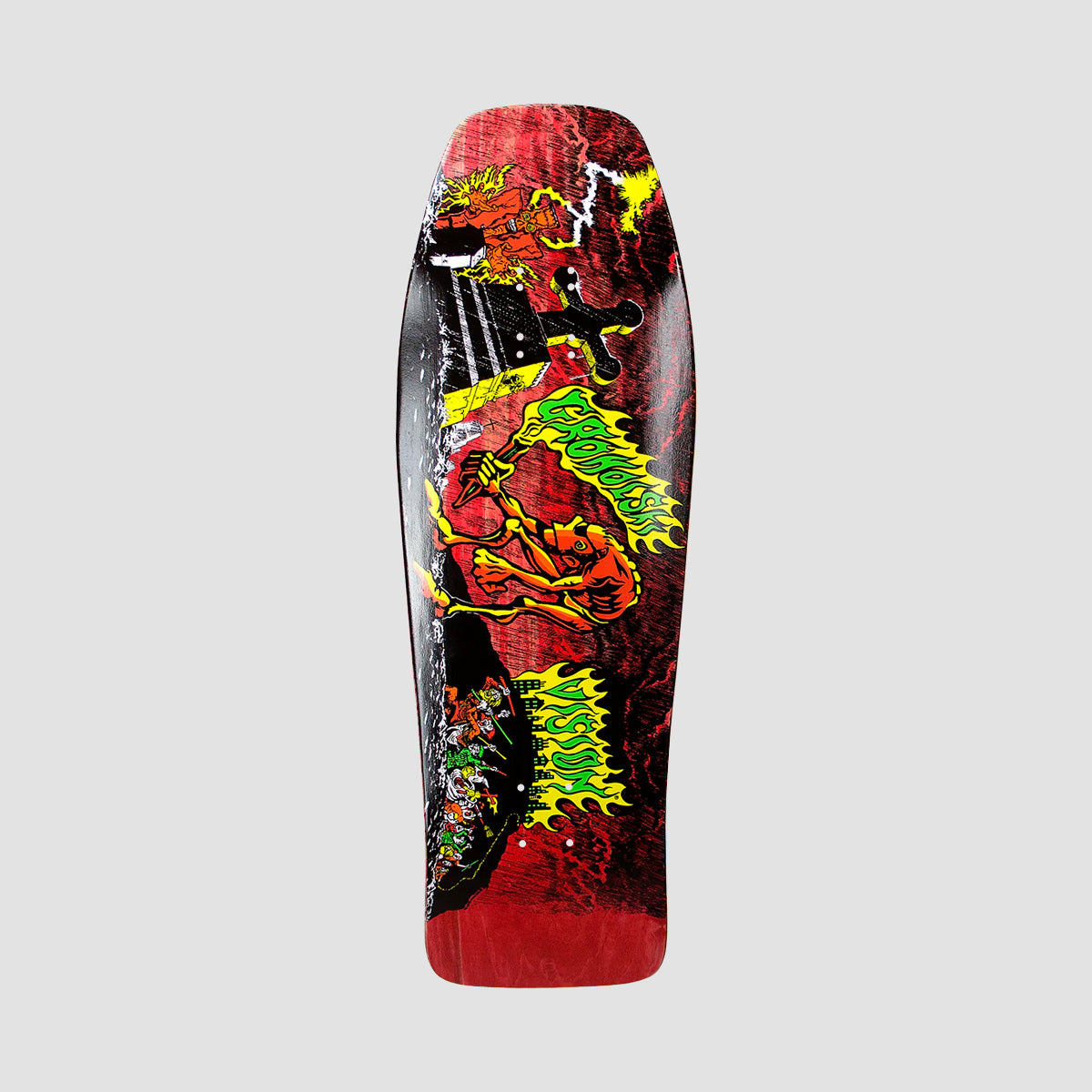 Vision Groholski Graveyard Mob Skateboard Deck Red Stain - 9.75"