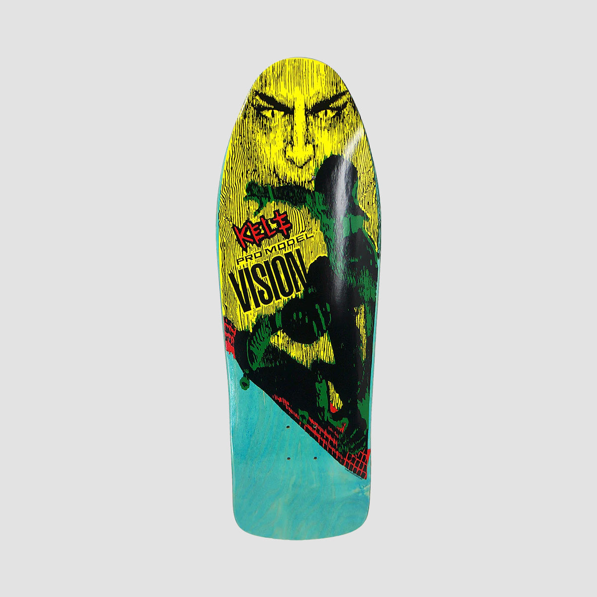 Vision Kele Rosecran Skateboard Deck Turquoise Stain - 9.75"