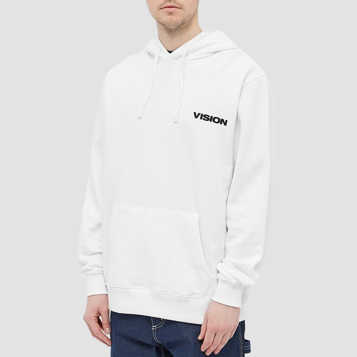 Vision OG Box Logo Pullover Hoodie White