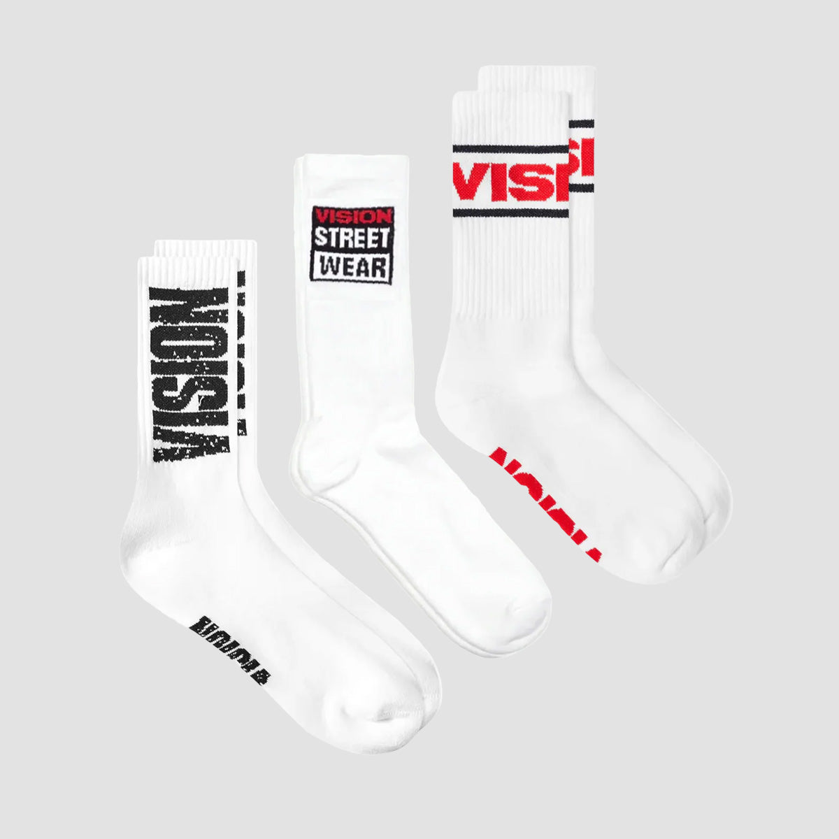 Vision Socks 3-Pack White