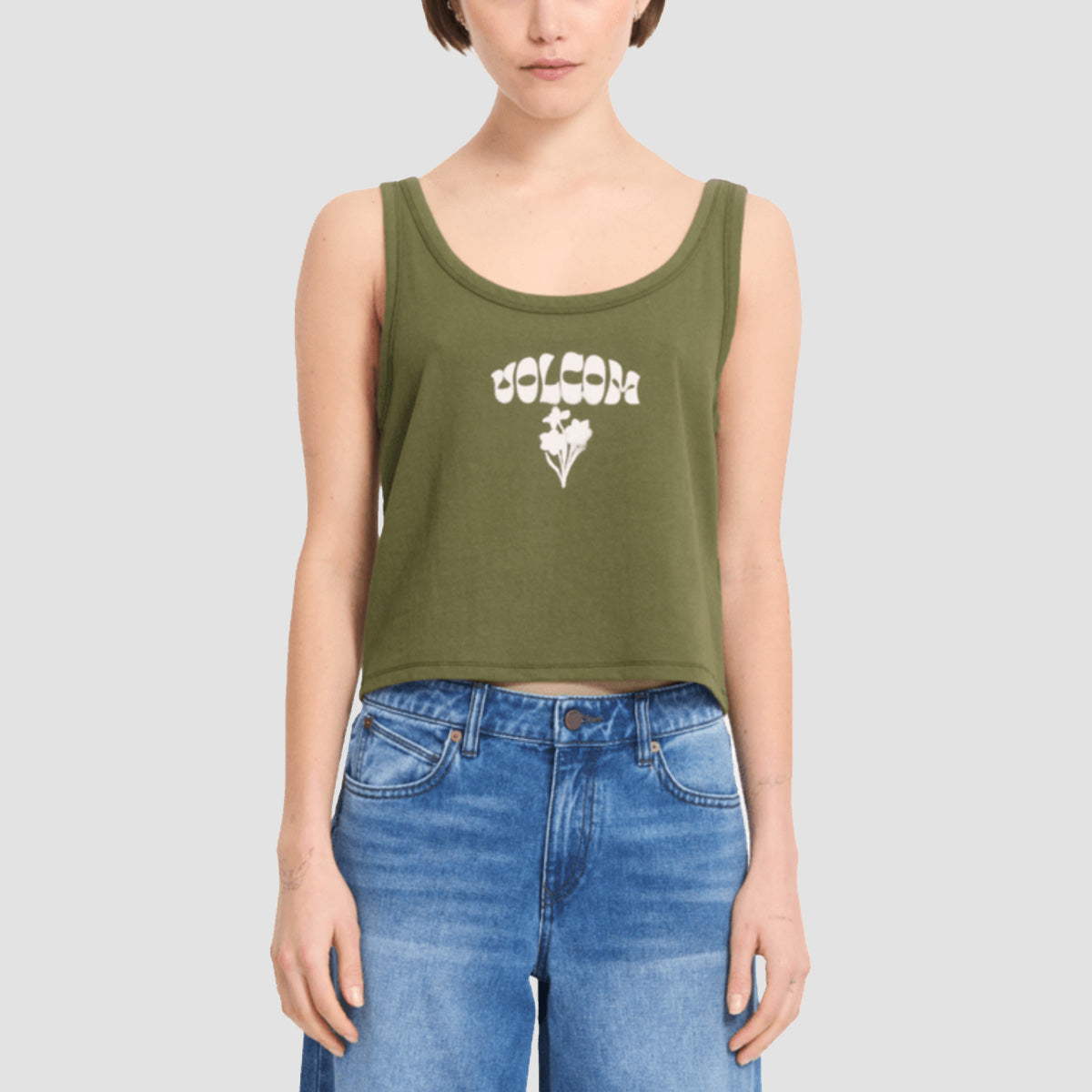 Volcom 91 Tank Vest Bayleaf - Womens