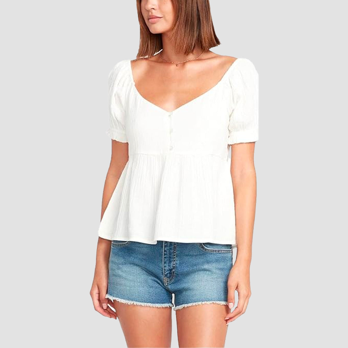 Volcom A Full Out Top Star White - Womens
