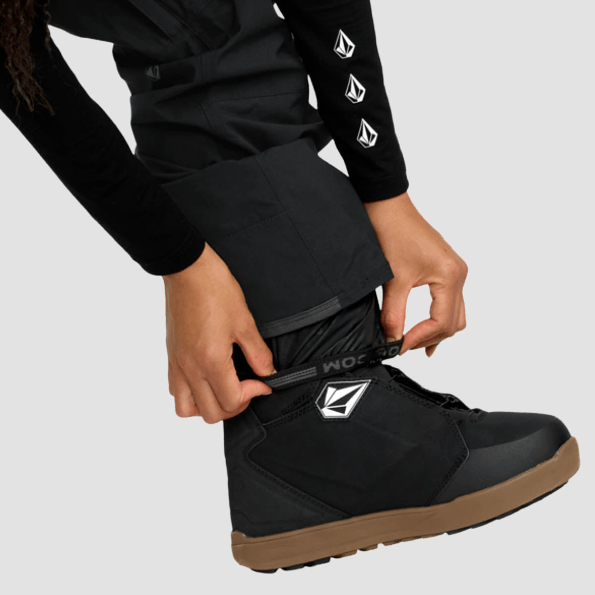 Volcom Ash Stretch Gore-Tex Bib Overall Snow Pants Black - Womens