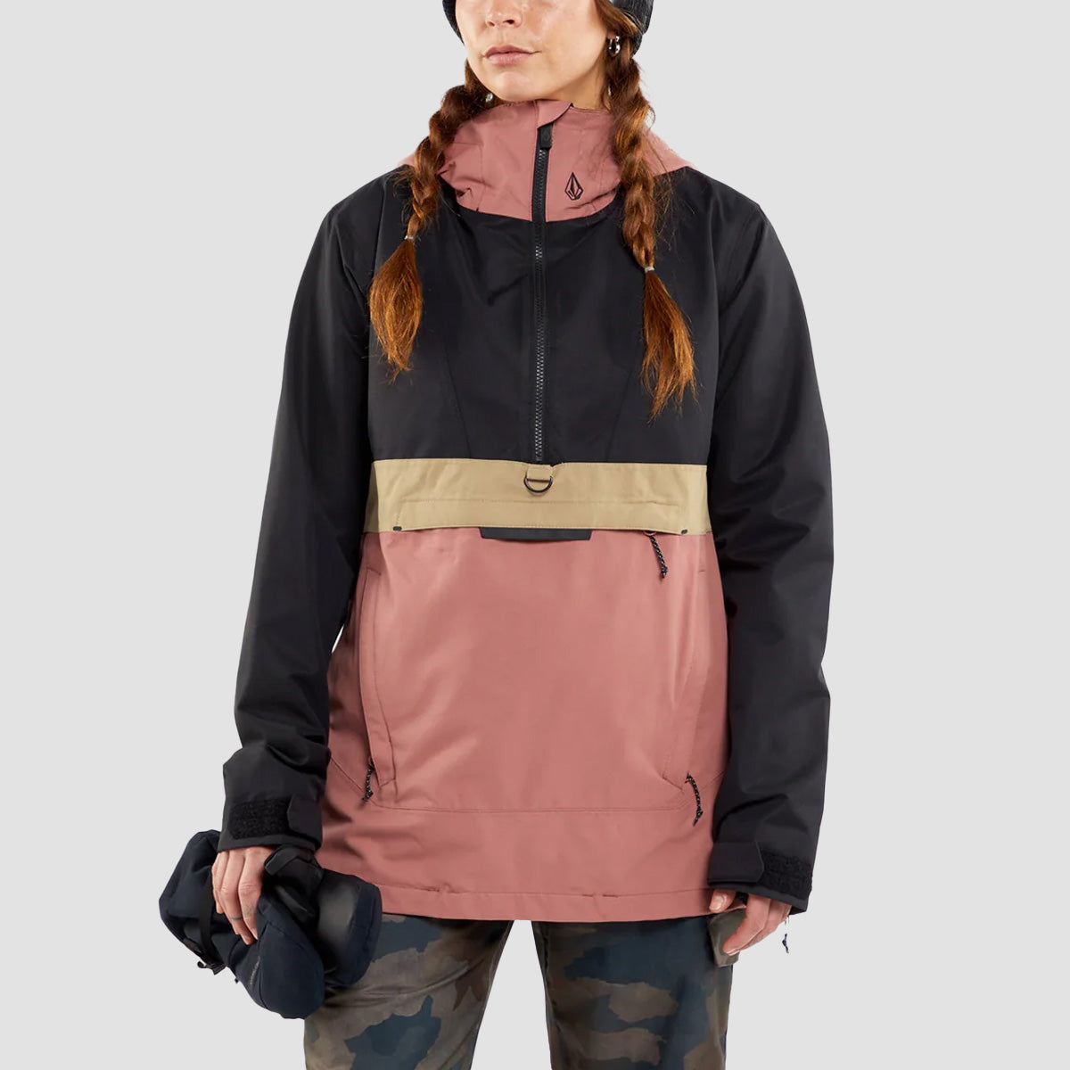 Volcom Ashfield Pullover Snow Jacket Earth Pink - Womens