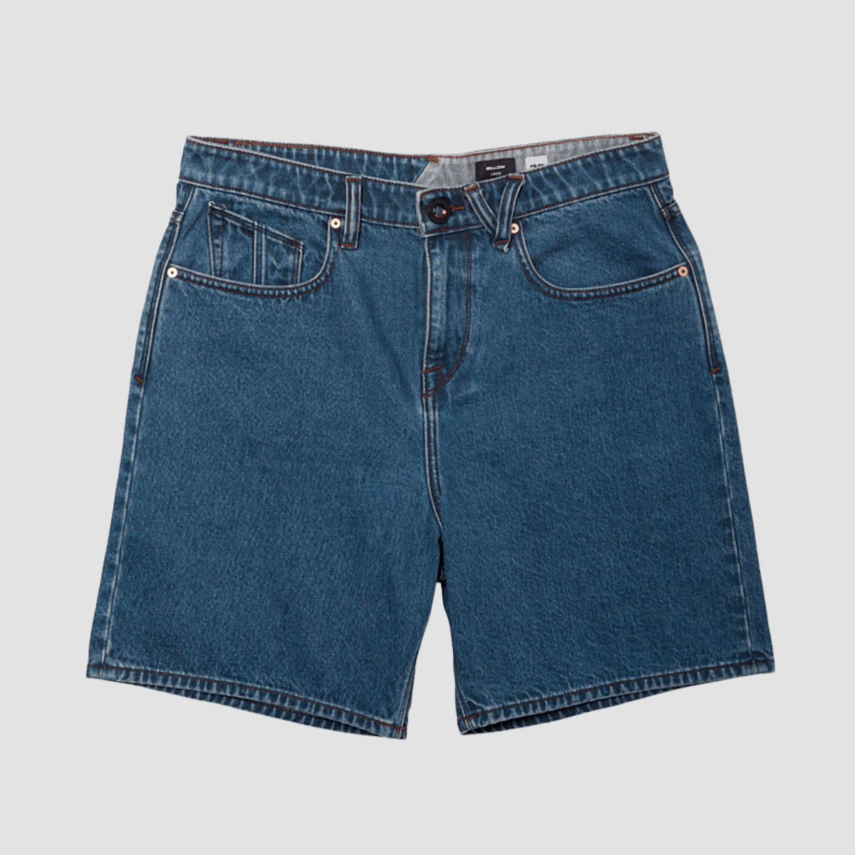 Volcom Billow Denim Shorts Indigo Ridge Wash