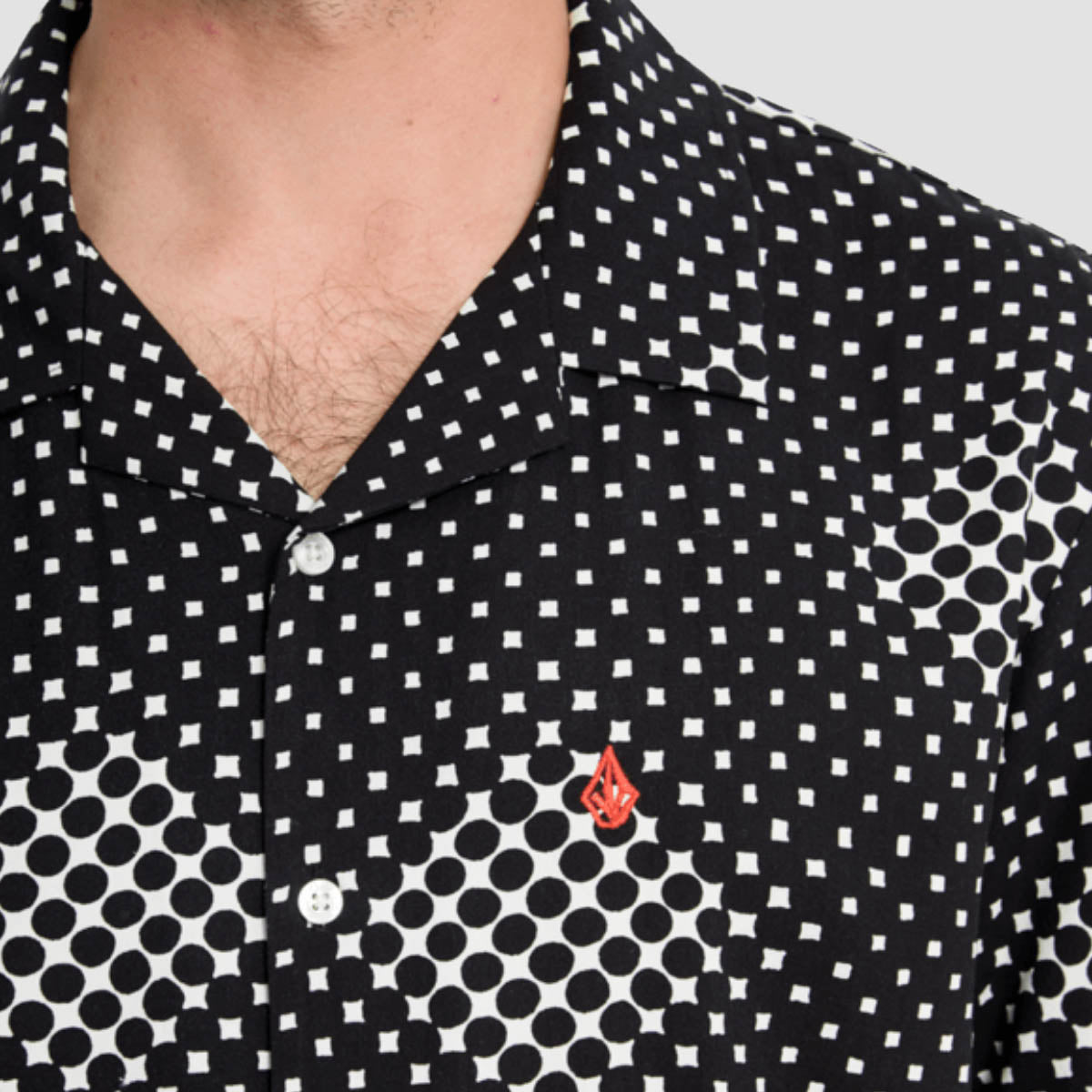 Volcom Boldstone Short Sleeve Shirt New Black