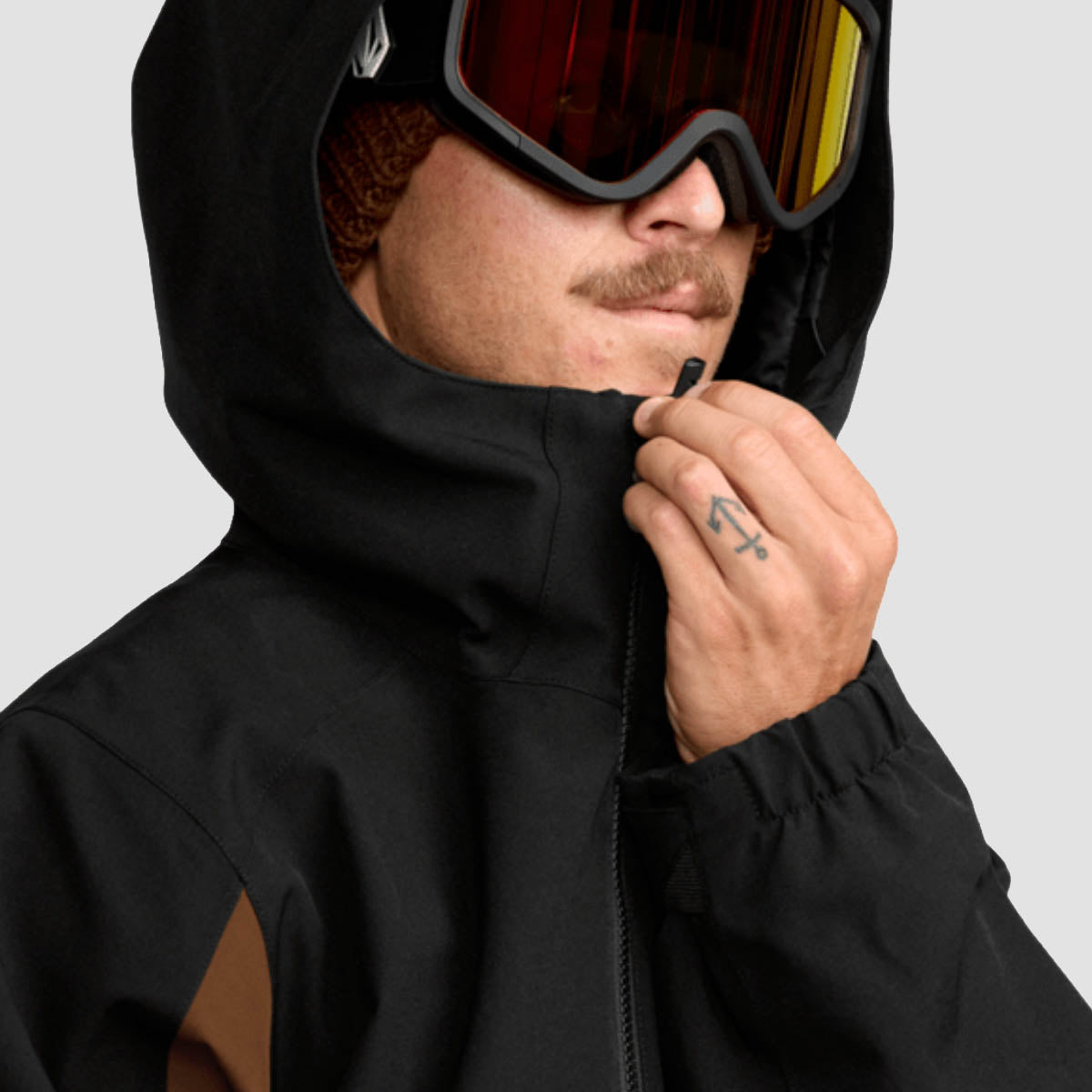 Volcom Brighton 15K Full Zip Snow Jacket Brown
