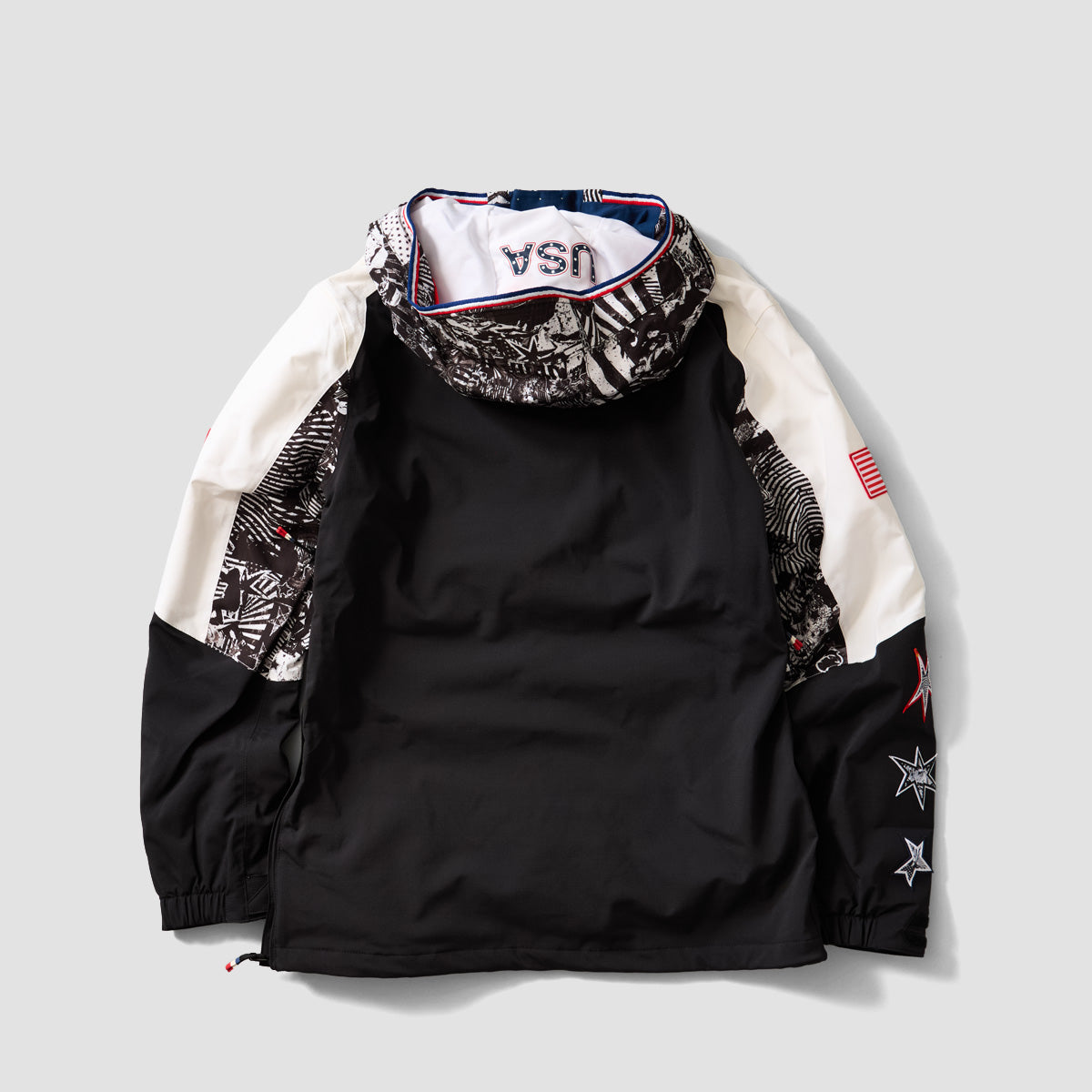 Volcom Brighton 15K Pullover Snow Jacket Black White