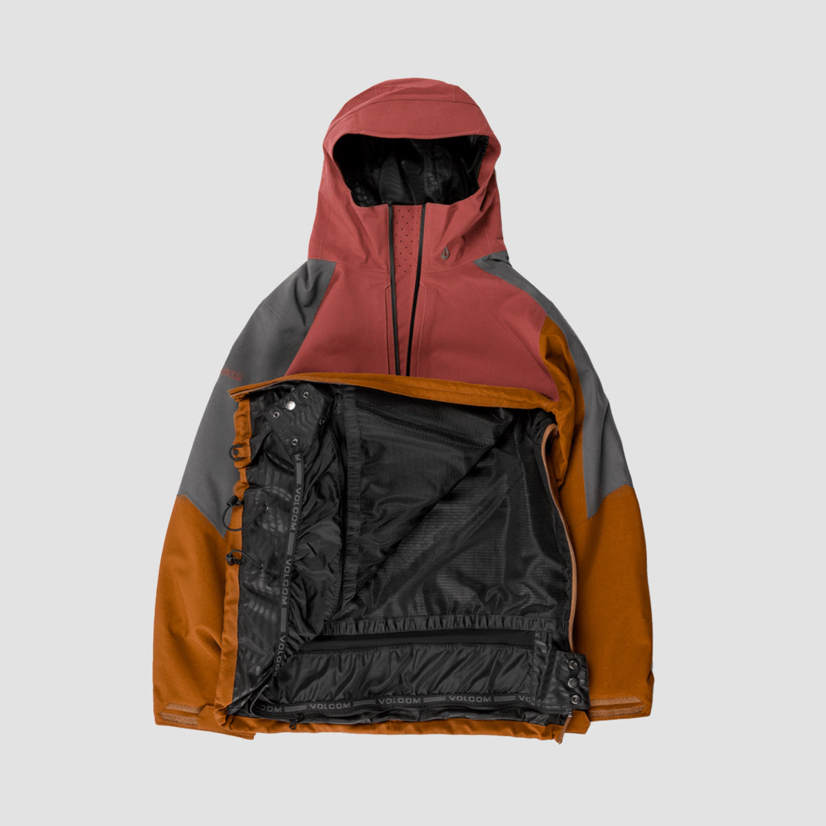 Volcom Brighton 15K Pullover Snow Jacket Caramel