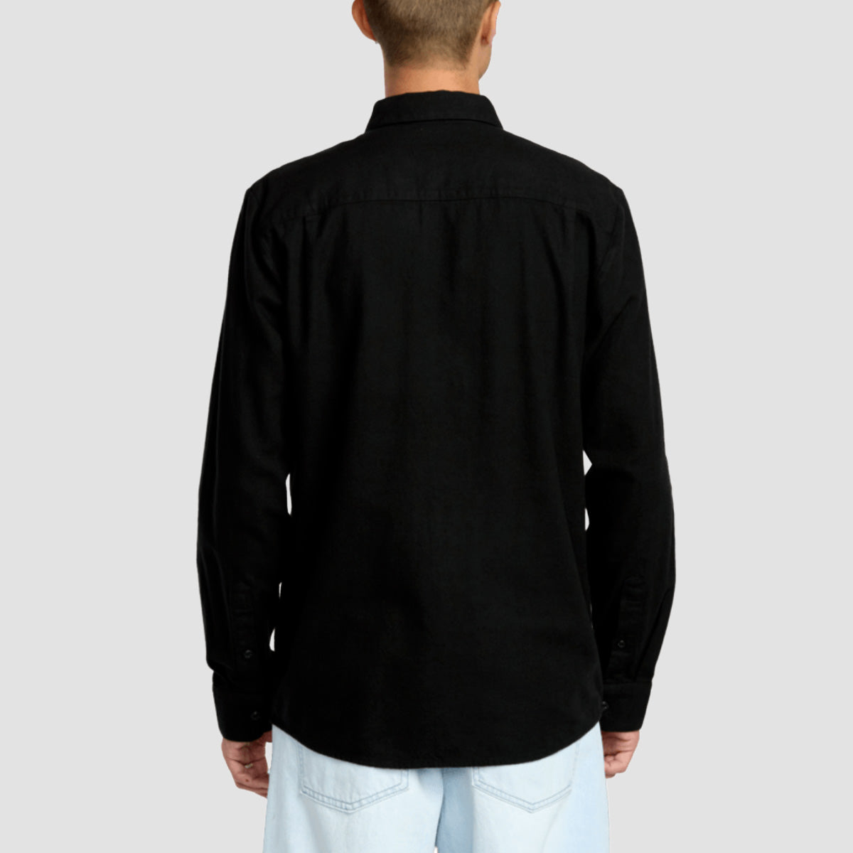 Volcom Caden Solid Longsleeve Shirt Antique Black