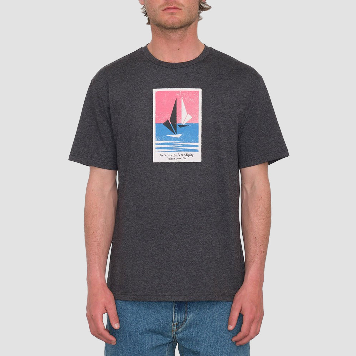 Volcom Catamaran T-Shirt Heather Black