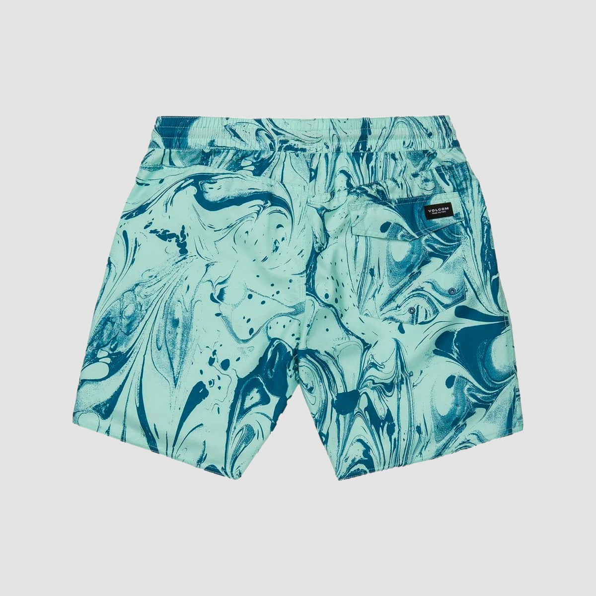 Volcom Center Print 17" Trunk Shorts Bottle Green