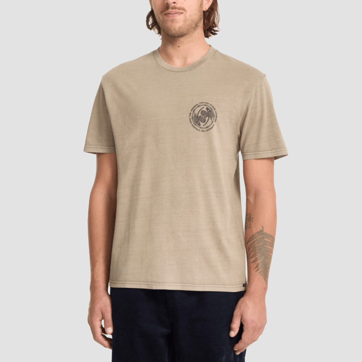 Volcom Circlepalm PW T-Shirt Brindle