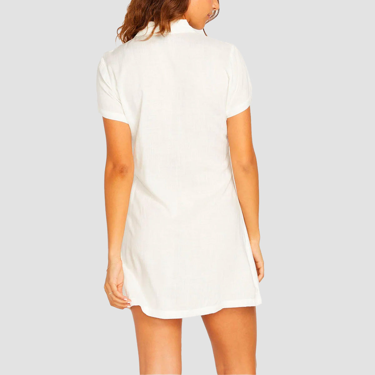 Volcom Coco Ho Shirt Dress Star White - Womens