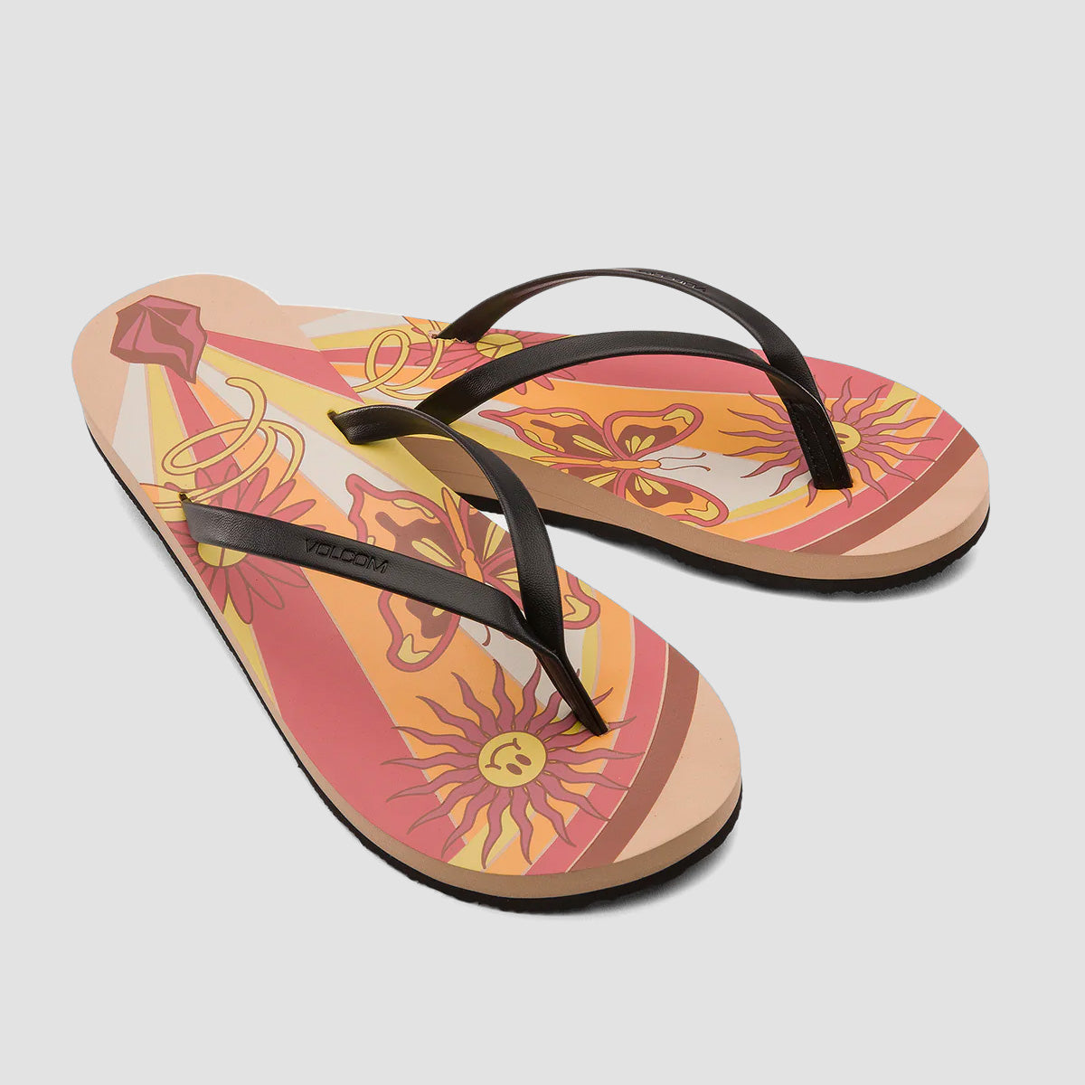 Volcom Colour Me Spring Sandals Hazelnut - Womens