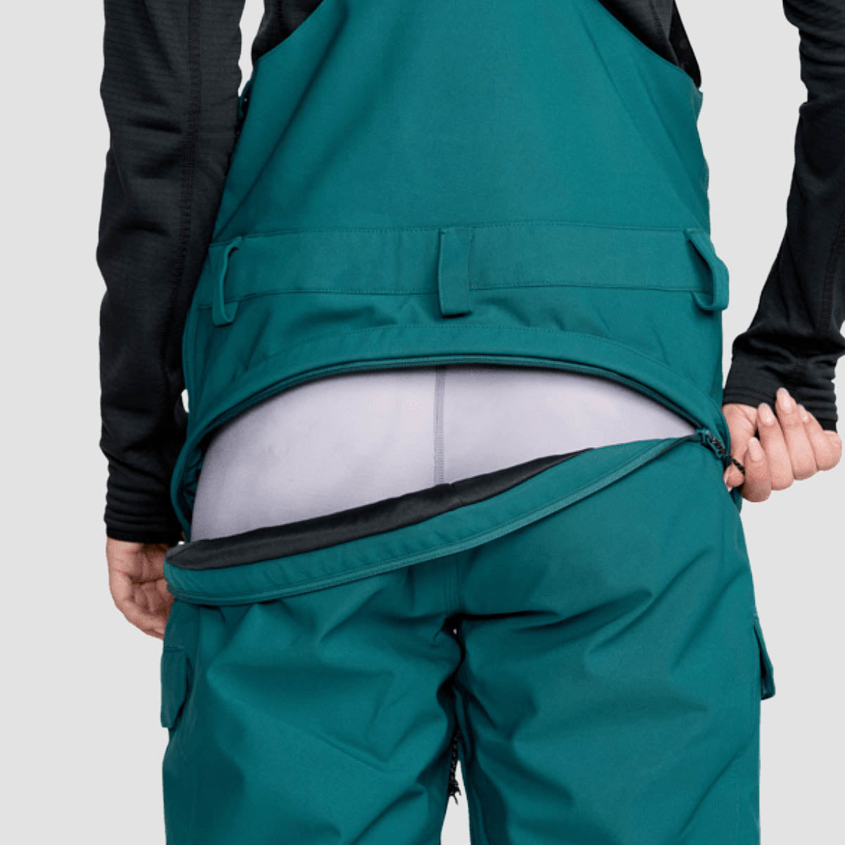 Volcom Creston 3D Stretch 15K Bib Overall Snow Pants Atlantic Deep - Womens