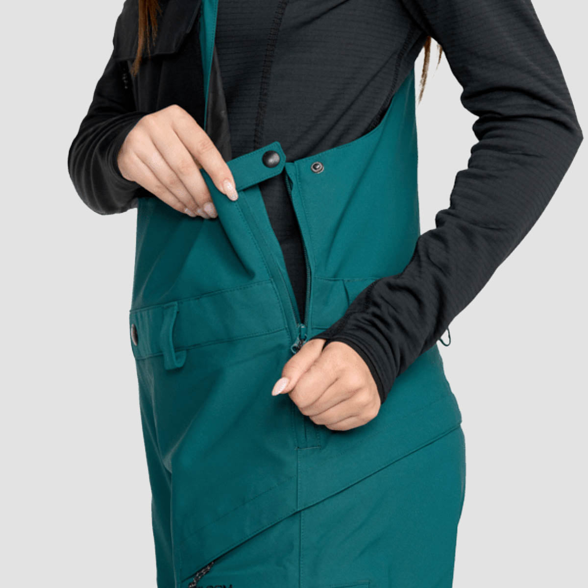 Volcom Creston 3D Stretch 15K Bib Overall Snow Pants Atlantic Deep - Womens