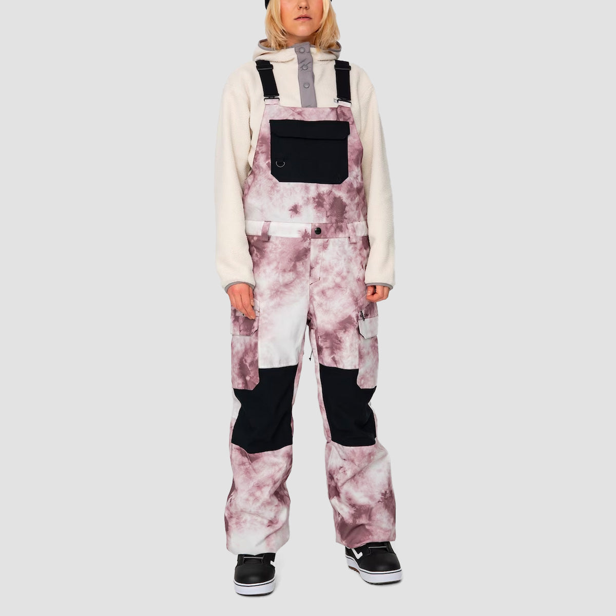 Volcom Creston 3D Stretch Snow Bib Pants Mojave Tie-Dye - Womens