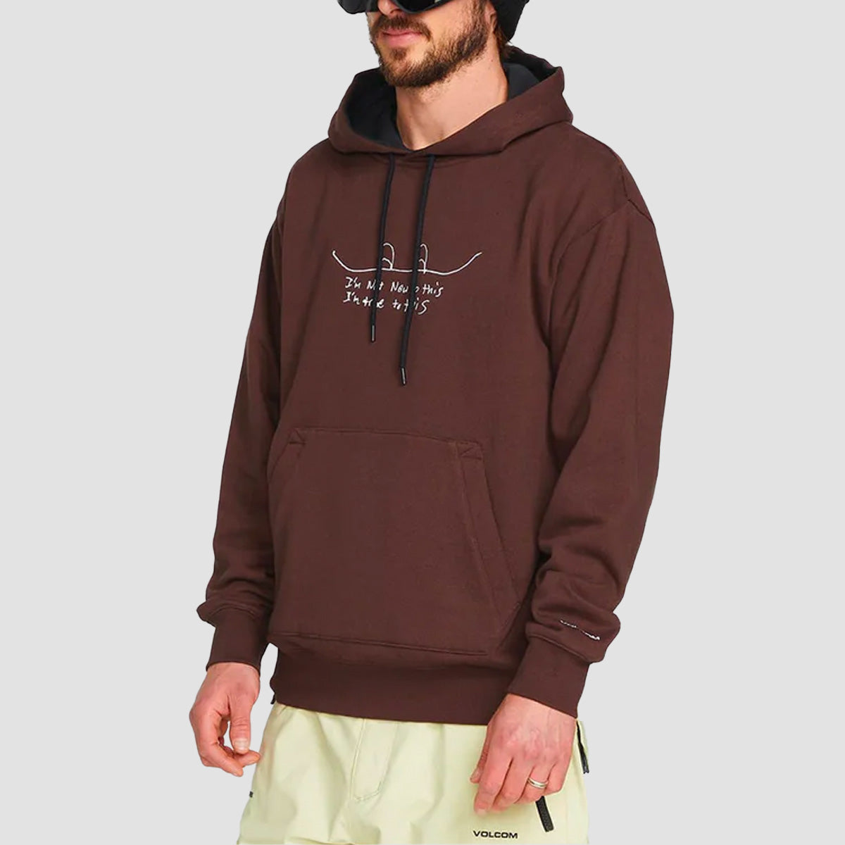 Volcom D.I. Pullover Hoodie Brown