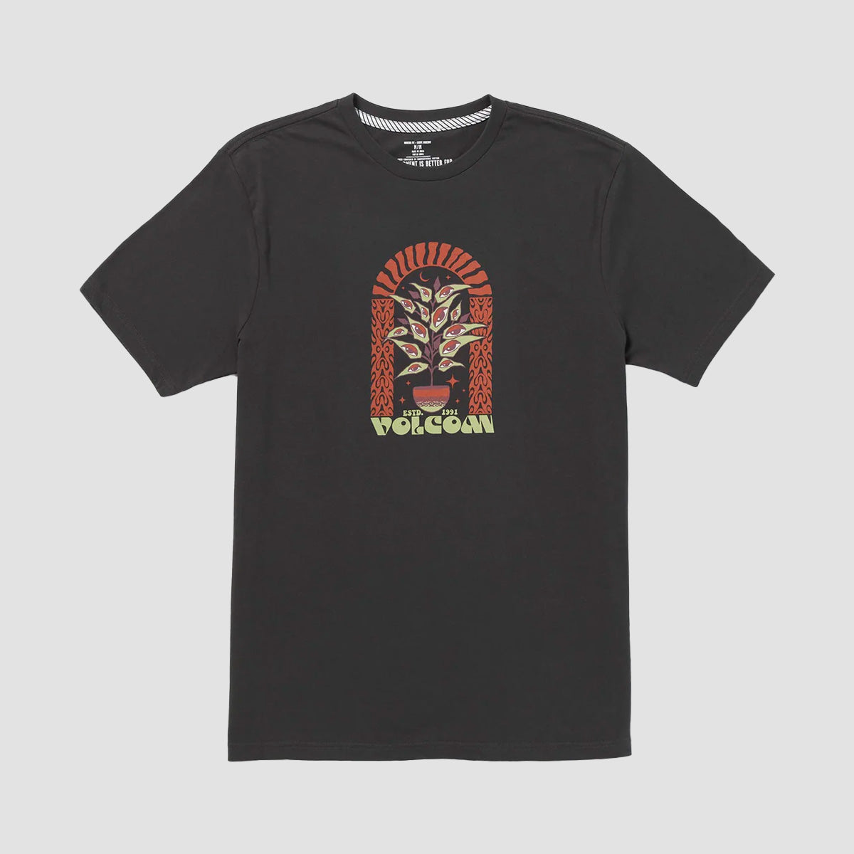 Volcom Delights Earth Tripper FTY T-Shirt Stealth