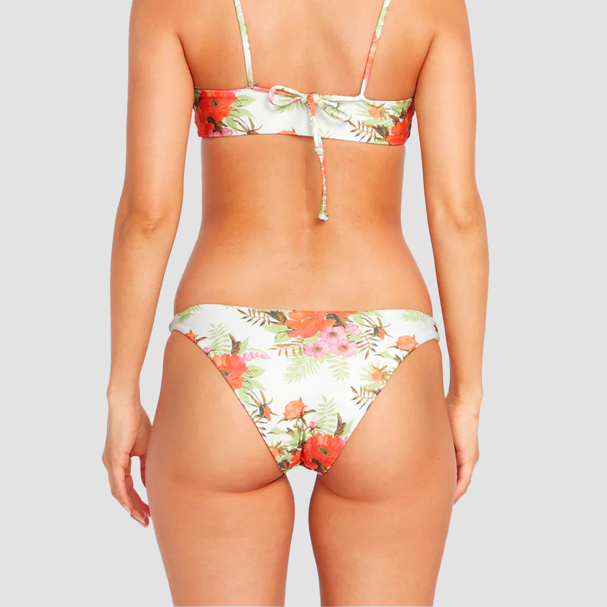 Volcom Desert Blooms Skimpy Bikini Bottom White Combo - Womens