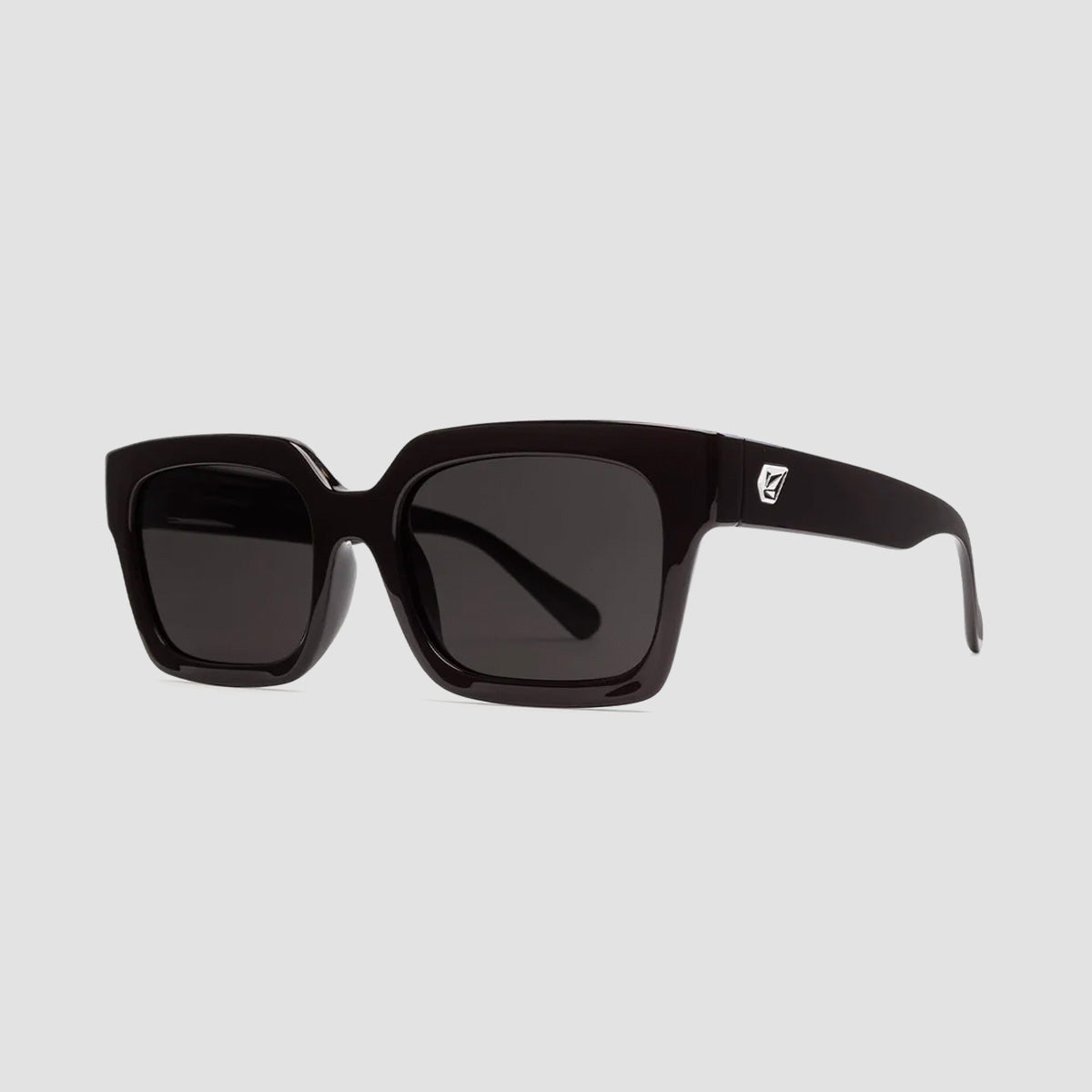 Volcom Domeinator Sunglasses Gloss Black/Grey - Womens