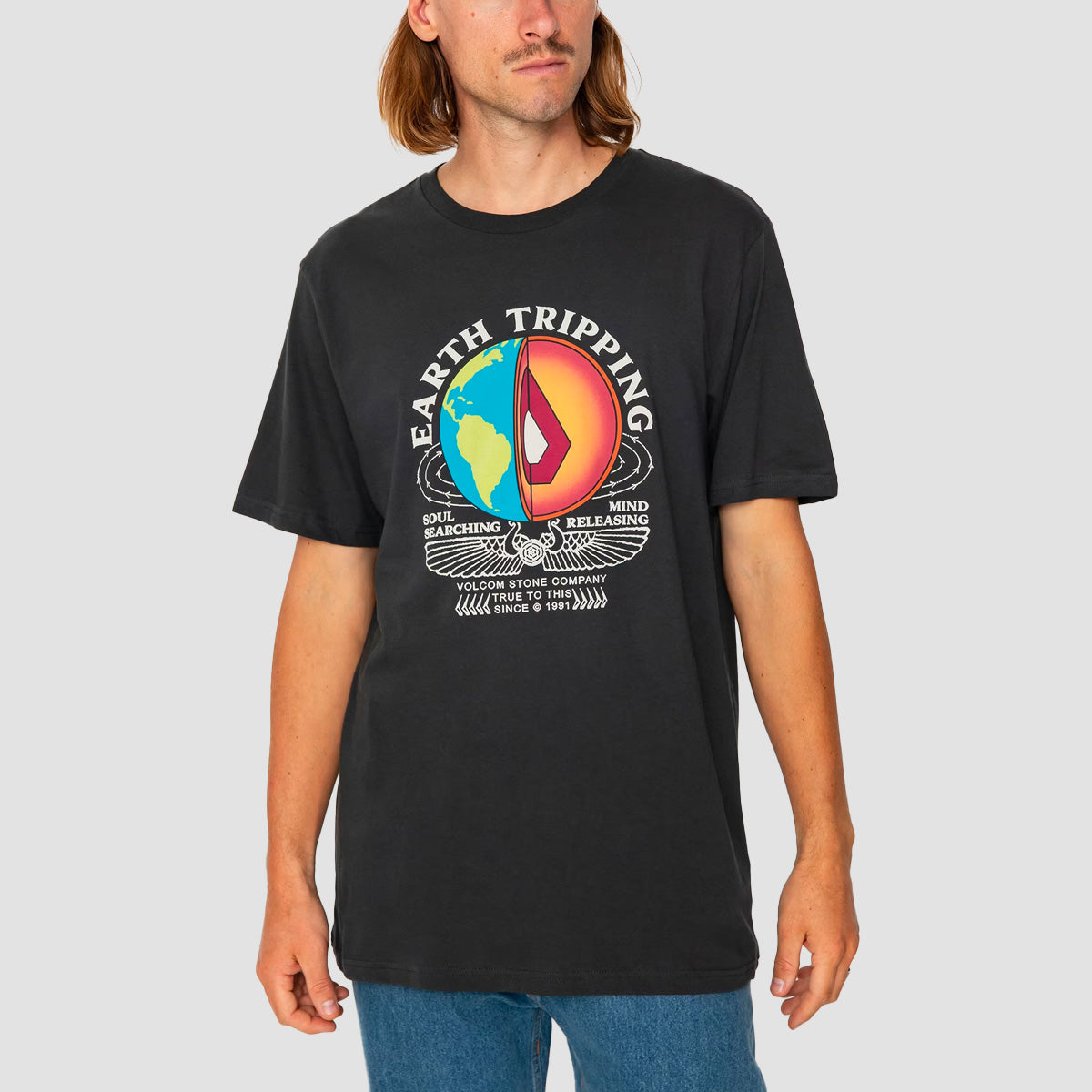 Volcom Earth Tripper FTY Section T-Shirt Stealth