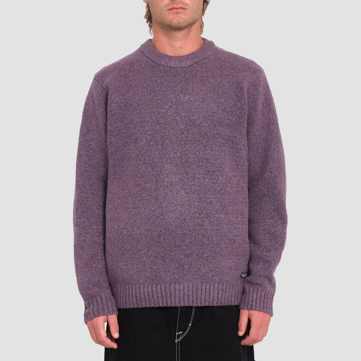 Volcom Edmonder II Knit Sweater Dark Purple