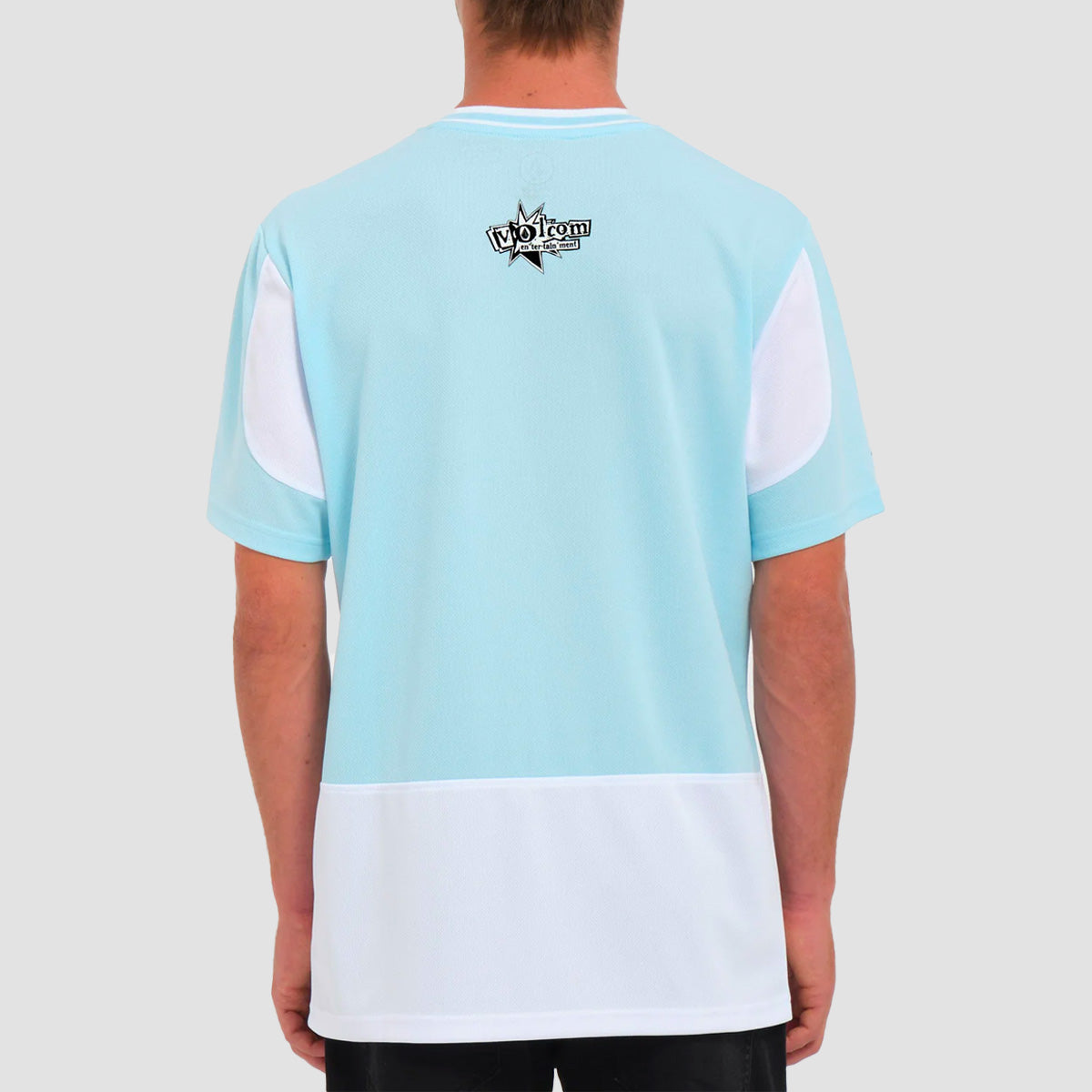 Volcom Ent Noa Deane V-Neck Jersey T-Shirt Misty Blue