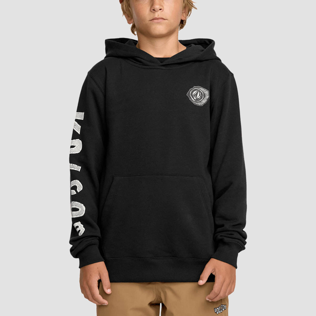 Volcom Essential Pullover Hoodie Black - Kids